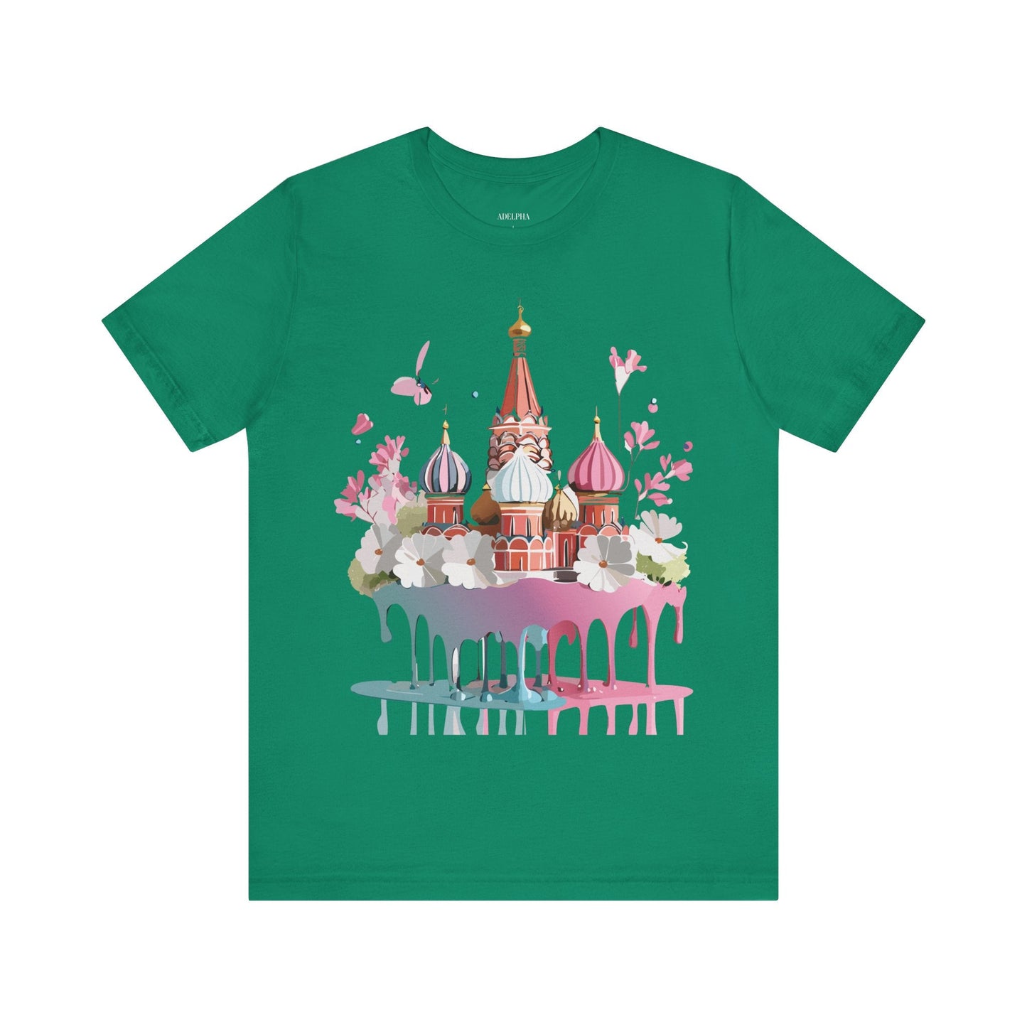 Unisex Moscow Tourist Shirt Graphic Tee By Adelpha Vintage Inspired Art For Everyday Wear
