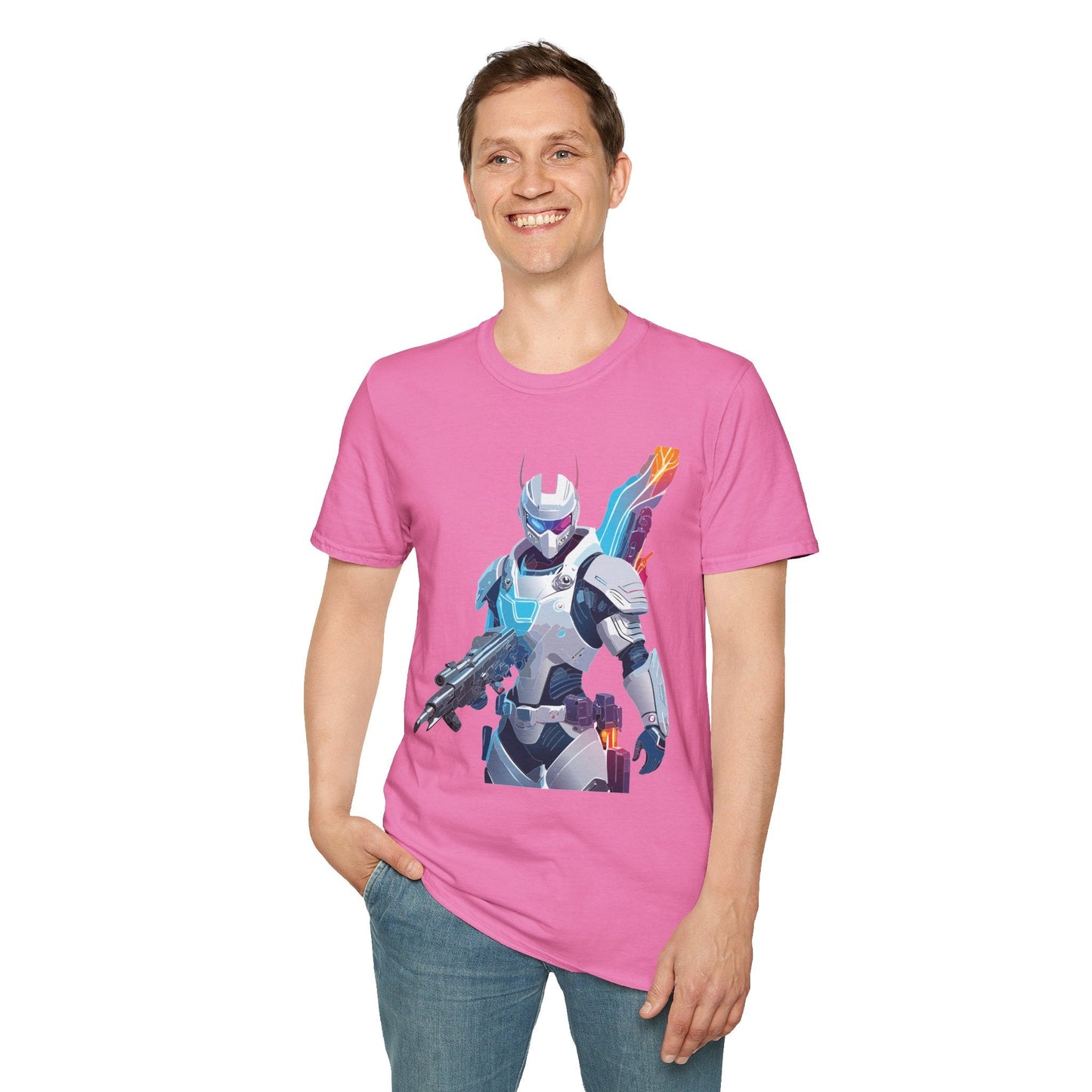 Robocop T Shirt Unisex Softstyle 64000 Graphic Tee 100 Percent Ring Spun Cotton Comfort