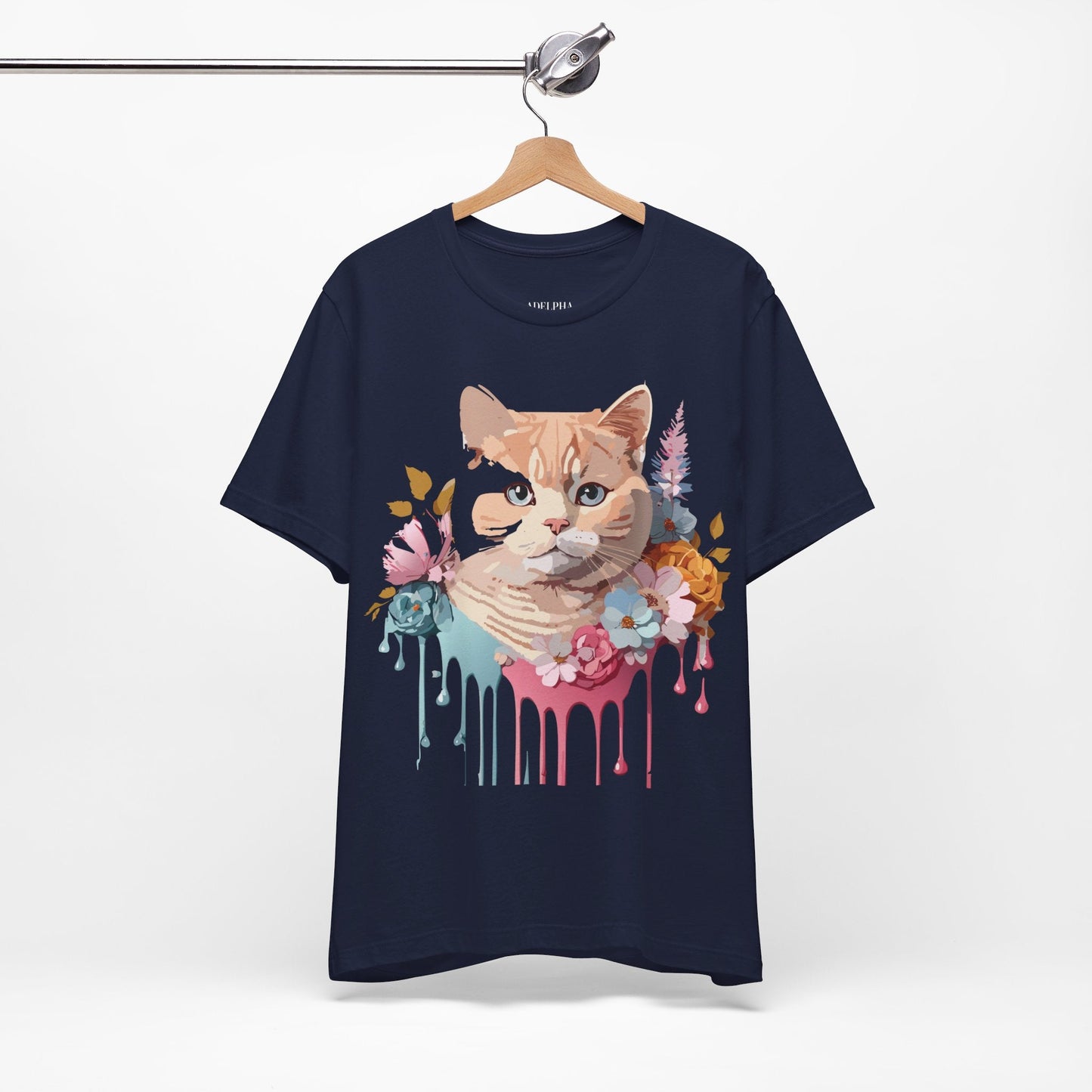 Adelpha Cat Graphic T Shirt Unisex Short Sleeve Art Design Tee Vintage Inspired