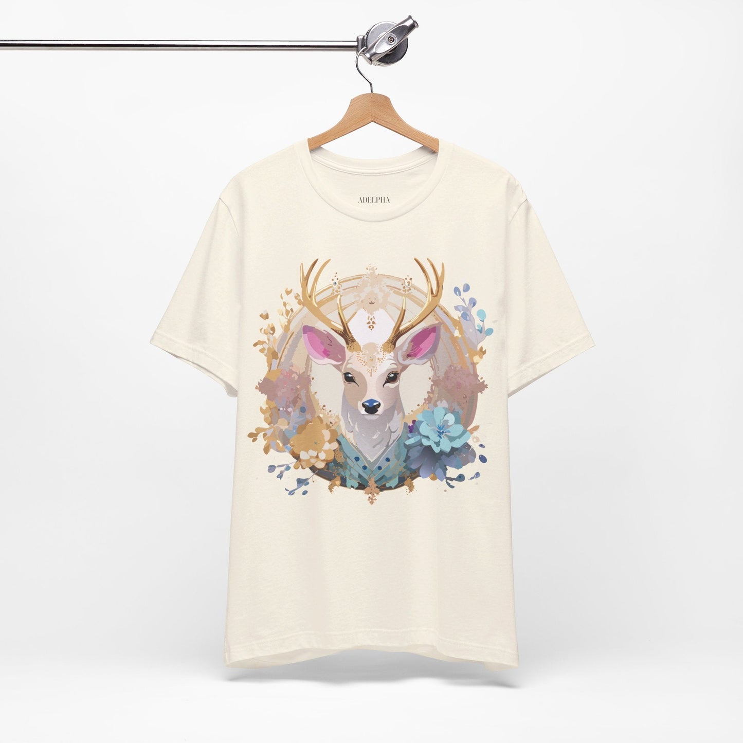 Medallion Graphic Unisex 100 Cotton Vintage Animal Medal Artwork Tee 68