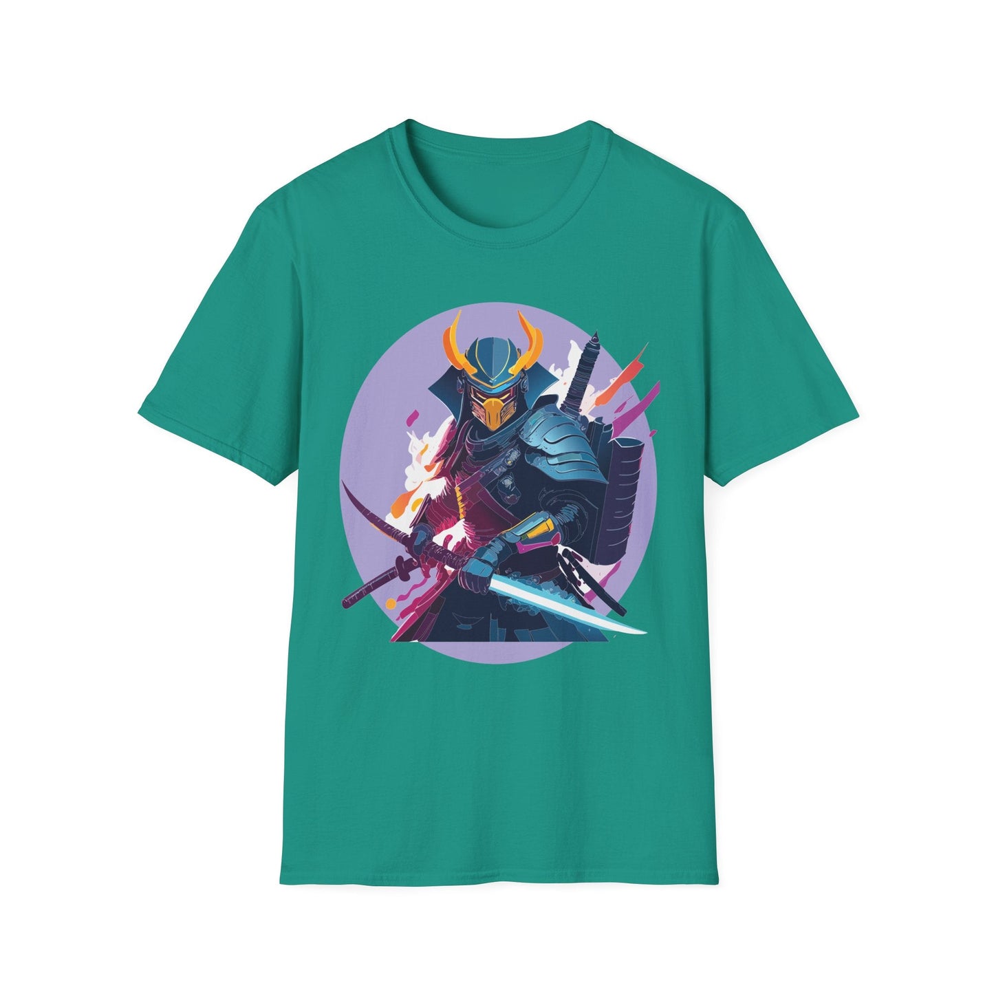 Samurai Shirt Unisex Softstyle Tee 100 Percent Ring Spun Cotton Comfortable Everyday Wear