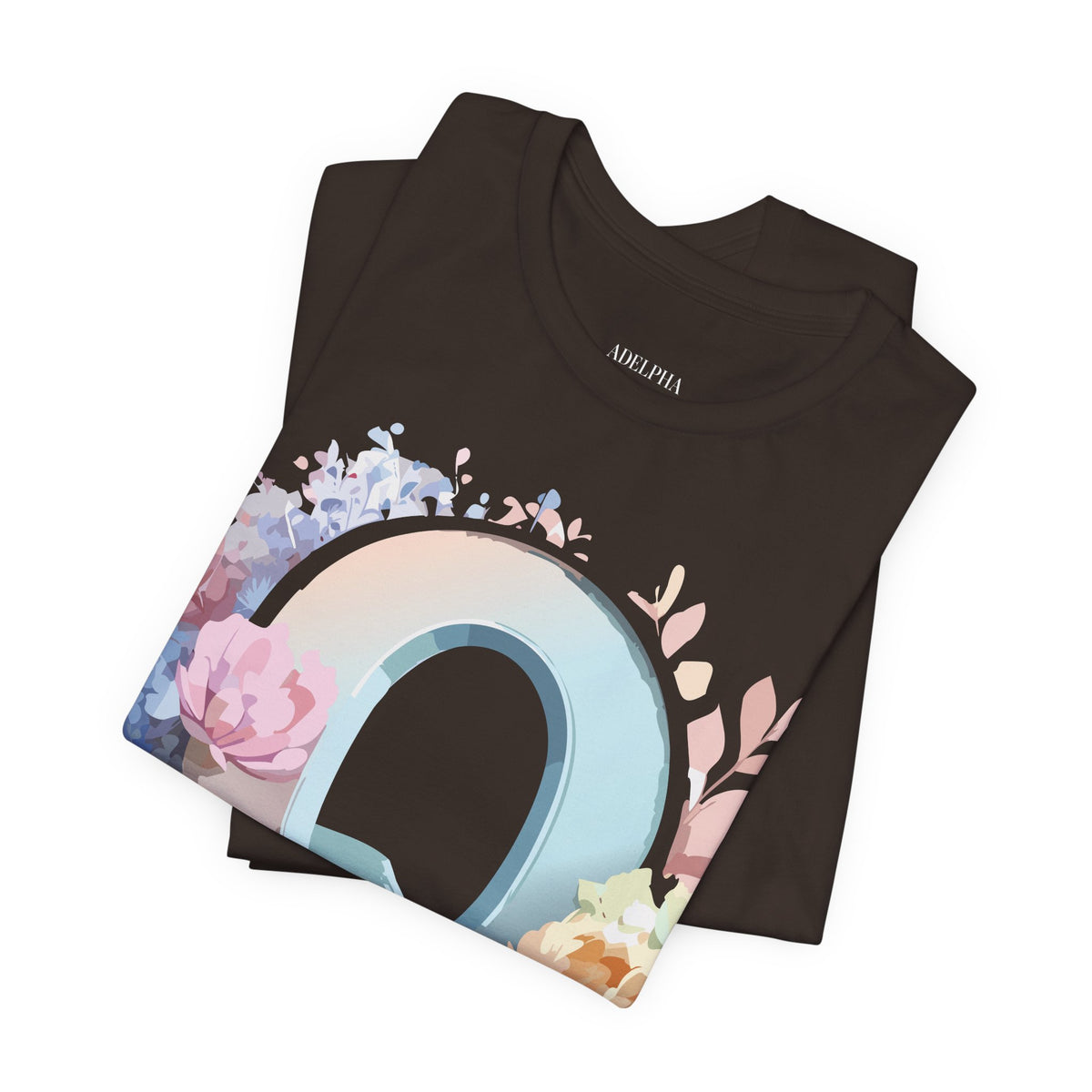Letter Q Graphic Unisex Cotton Bella+Canvas Tee with Art Letter Design