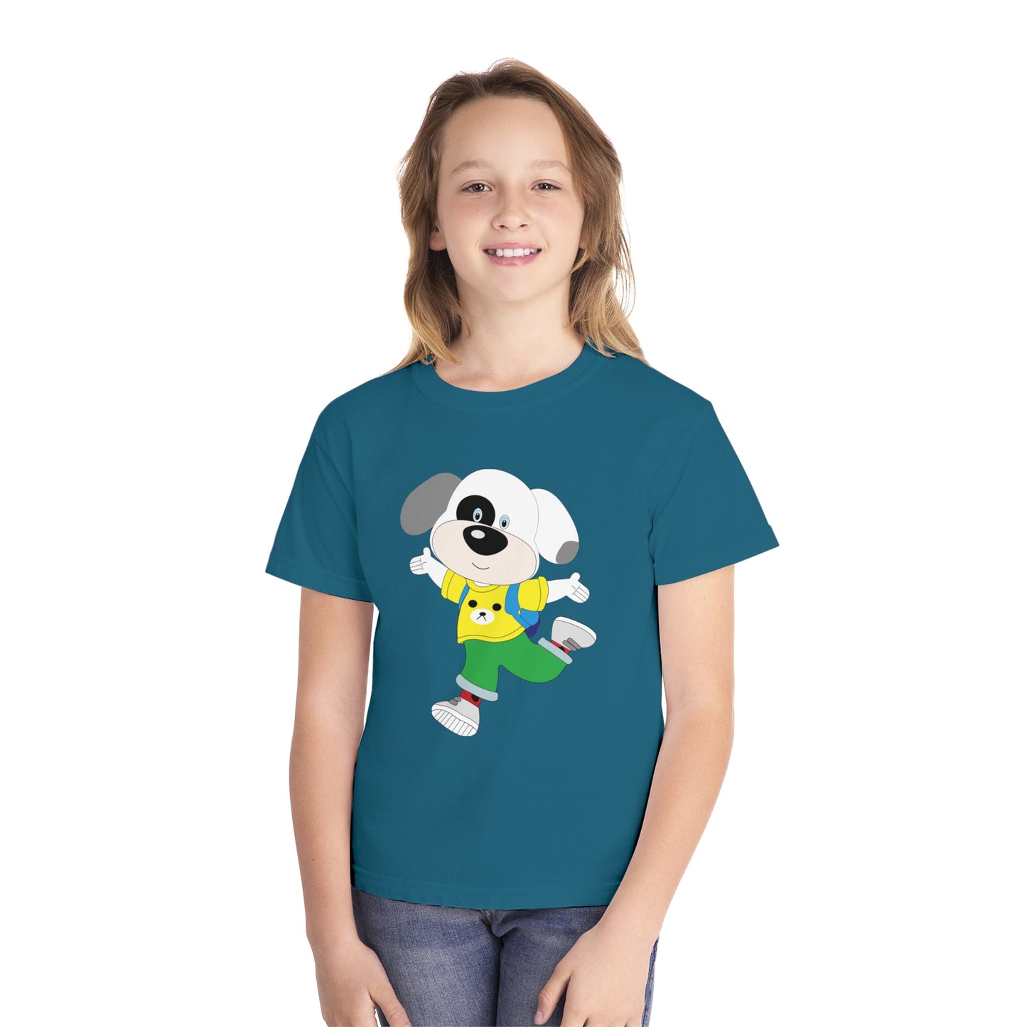 Youth Tee Shirt with Baby Dog