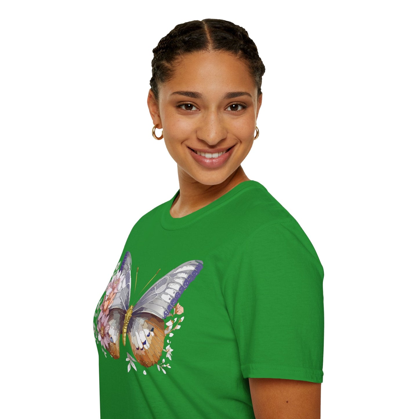 Butterfly Shirt Unisex T Shirt 100 Percent Ring Spun Cotton Gildan Softstyle Tee