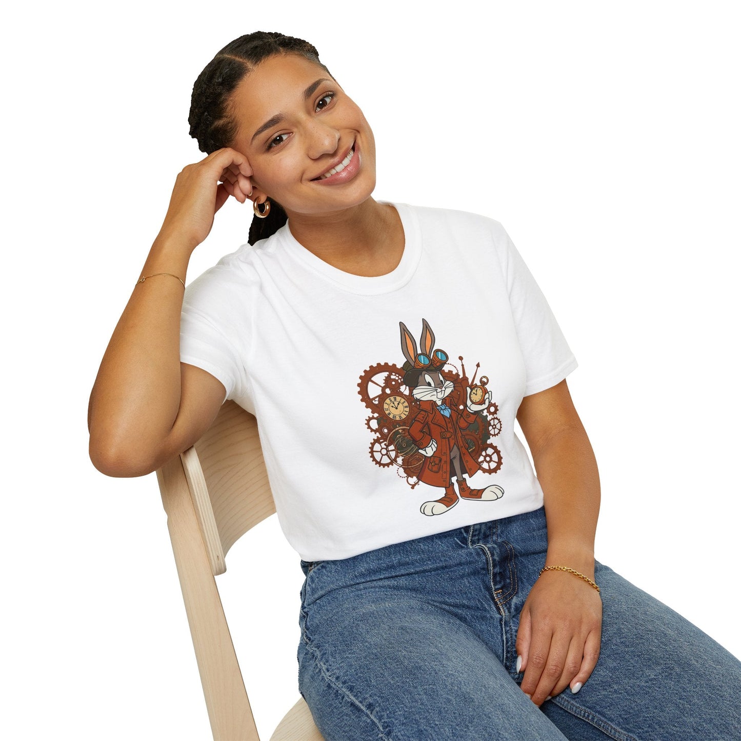 Bugs Bunny Shirt Unisex T Shirt Cartoon Tee 100 Percent Cotton Gildan Softstyle Graphic Tee