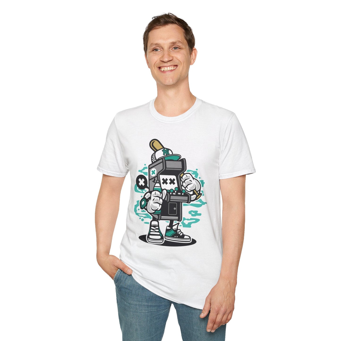 Unisex Gildan Softstyle Cartoon T Shirt Animation Design Funny Tee Ring Spun Cotton