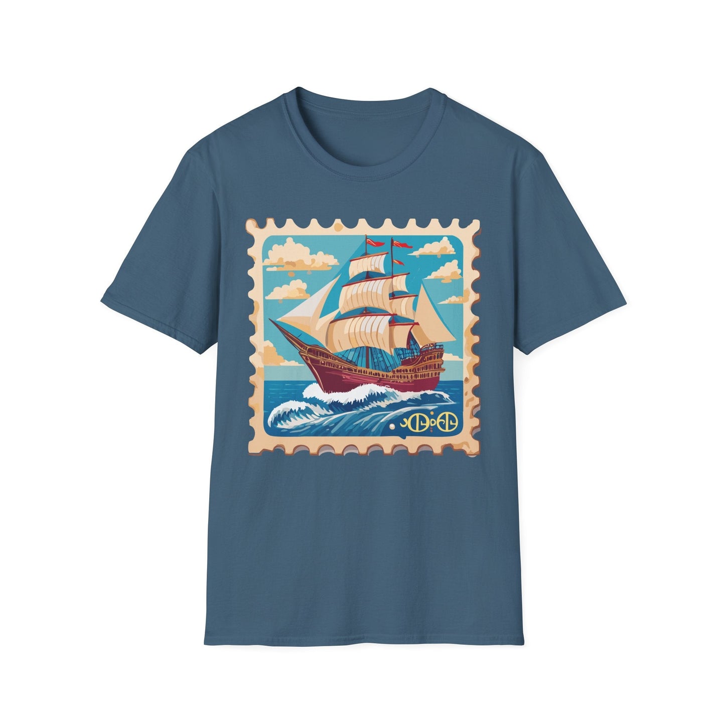 Ship T Shirts Frigate Vessel Tee Unisex Softstyle Gildan 64000 100 Percent Cotton
