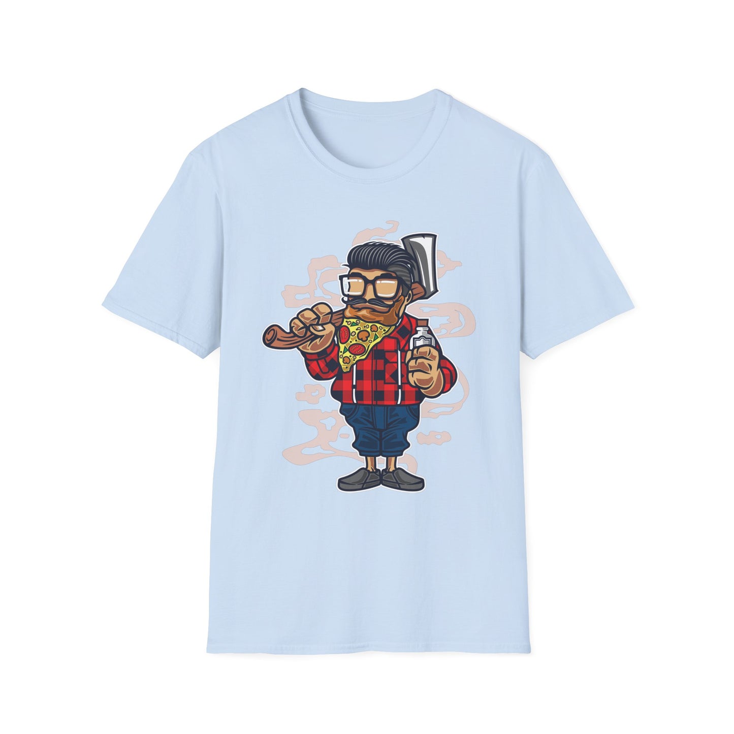 Unisex Cotton T-Shirt with Cartoon Graphic Design