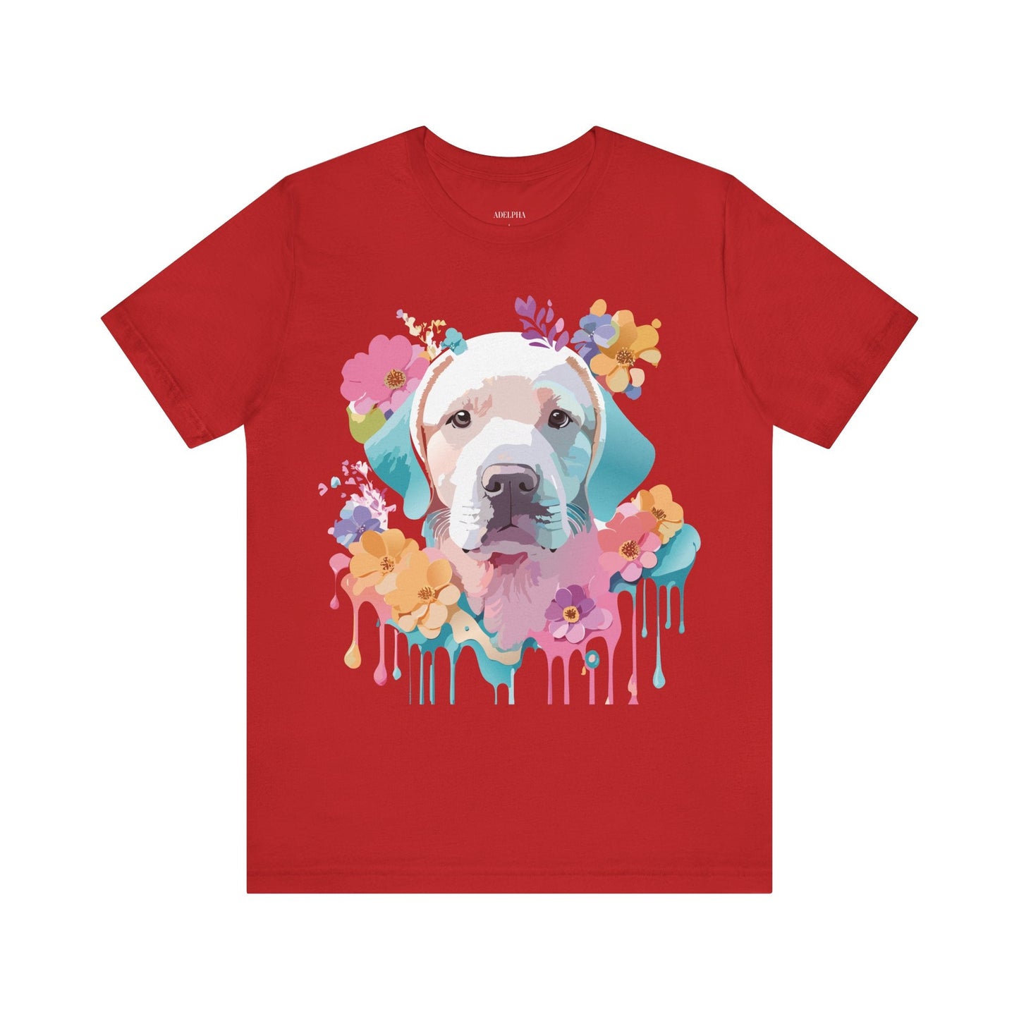 Dog Graphic Tee Unisex Vintage Inspired Art Design Adelpha Short Sleeve Jersey Shirt