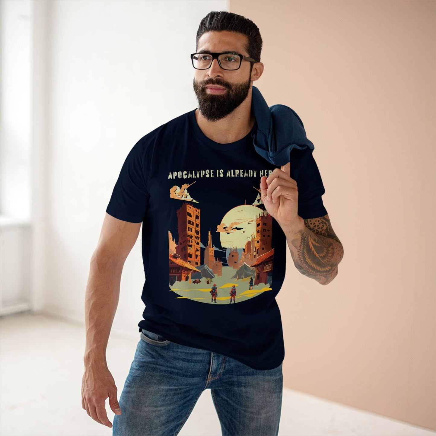 Unisex Premium Cotton Staple Tee With Original Art Design From Retro2Nova Art Collection