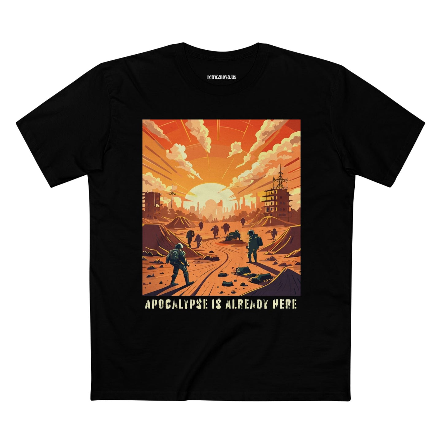 Cataclysm Doomsday Shirt Unisex Premium Cotton Tee With Original Art Retro2Nova Design