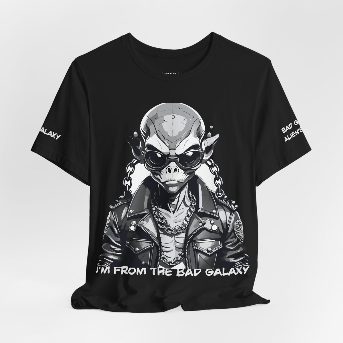 Alien Graphic Unisex Cotton Bella+Canvas Tee with Art Design b51