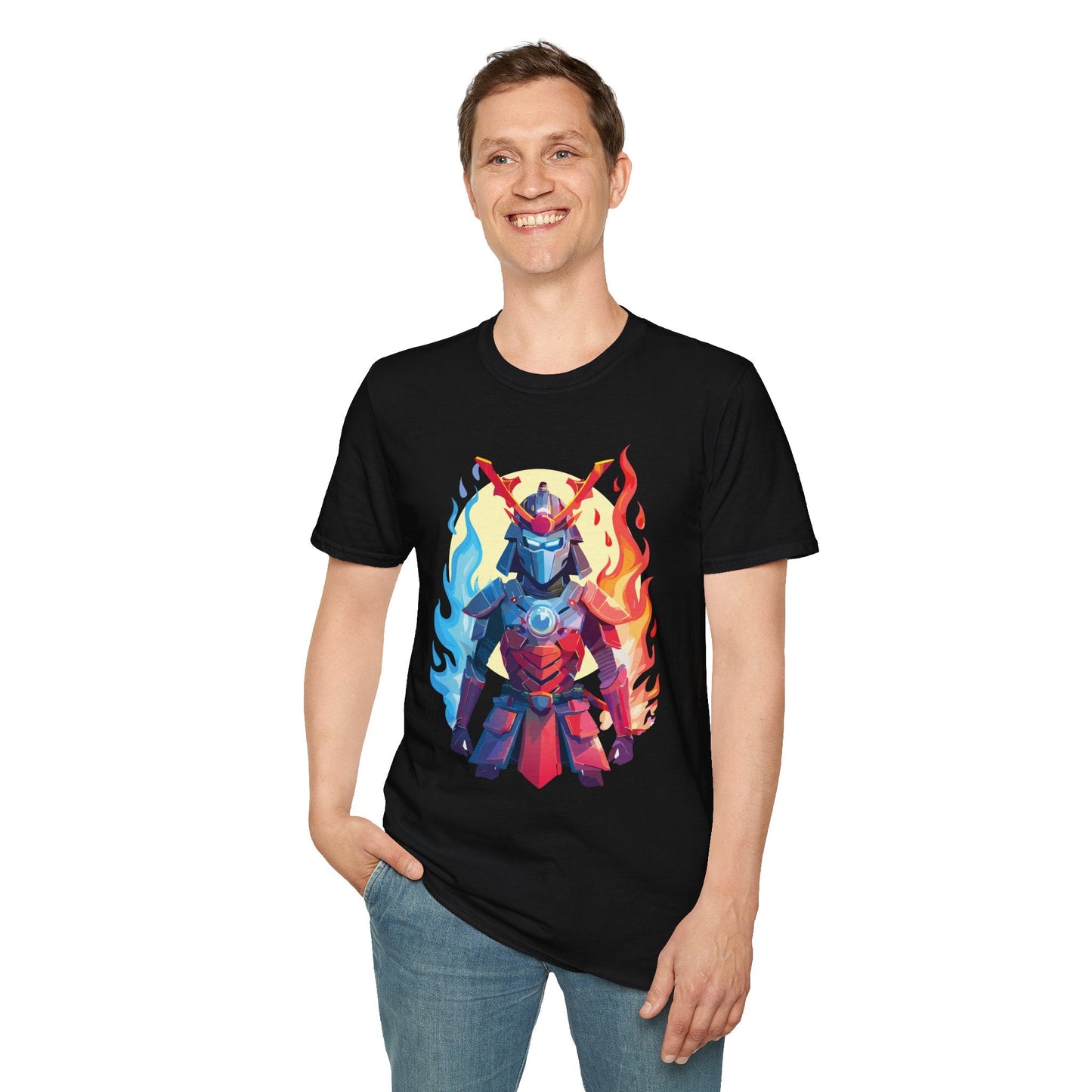 Samurai Shirt Unisex T Shirt Softstyle Ring Spun Cotton Gildan 64000 100 Percent Cotton Tee