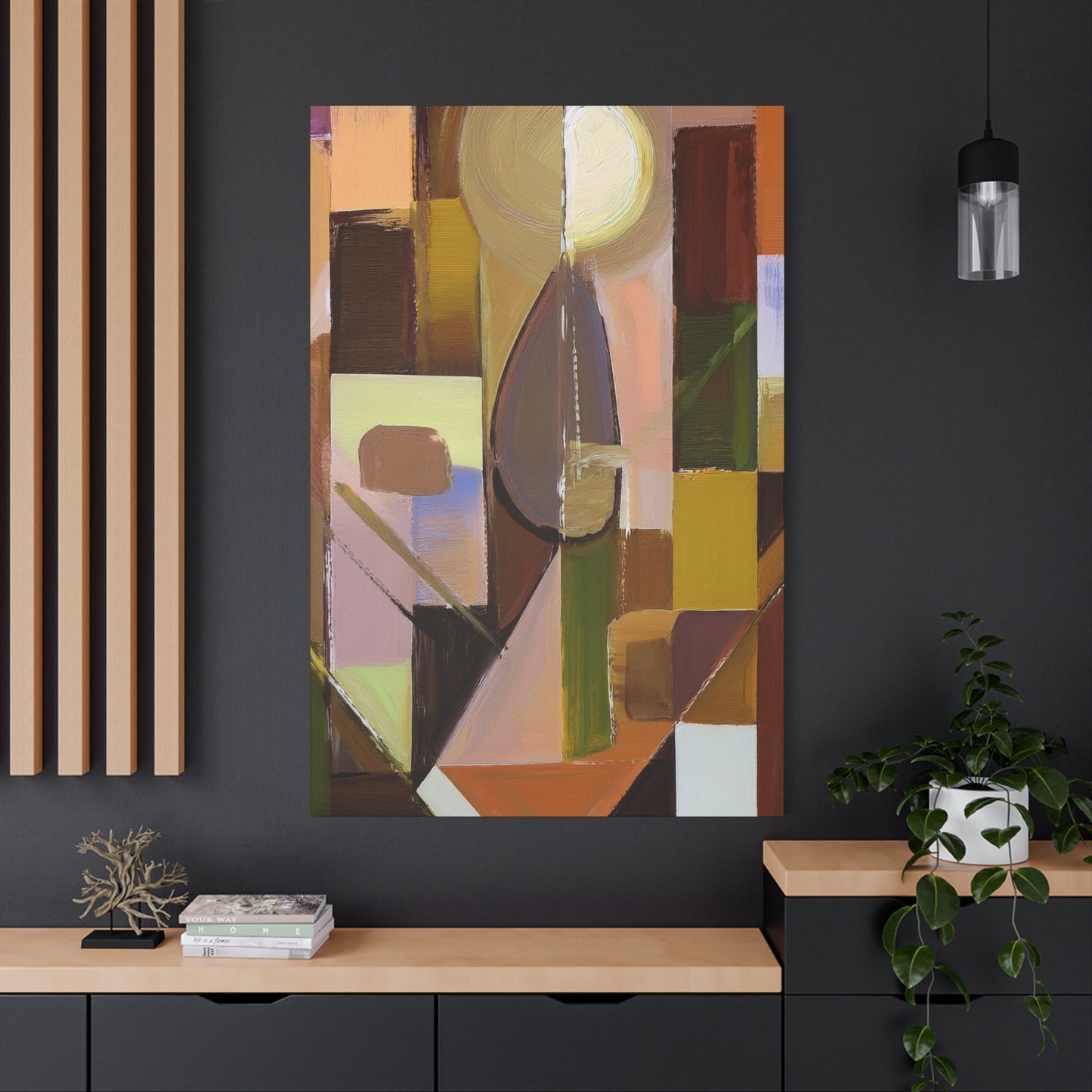 Abstract Geometric Painting Print Canvas 20x24,20x30,24x30 24x32,24x36,30x40 32x48,36x48,40x60 Pine-Wood Inner Frame ABS-55