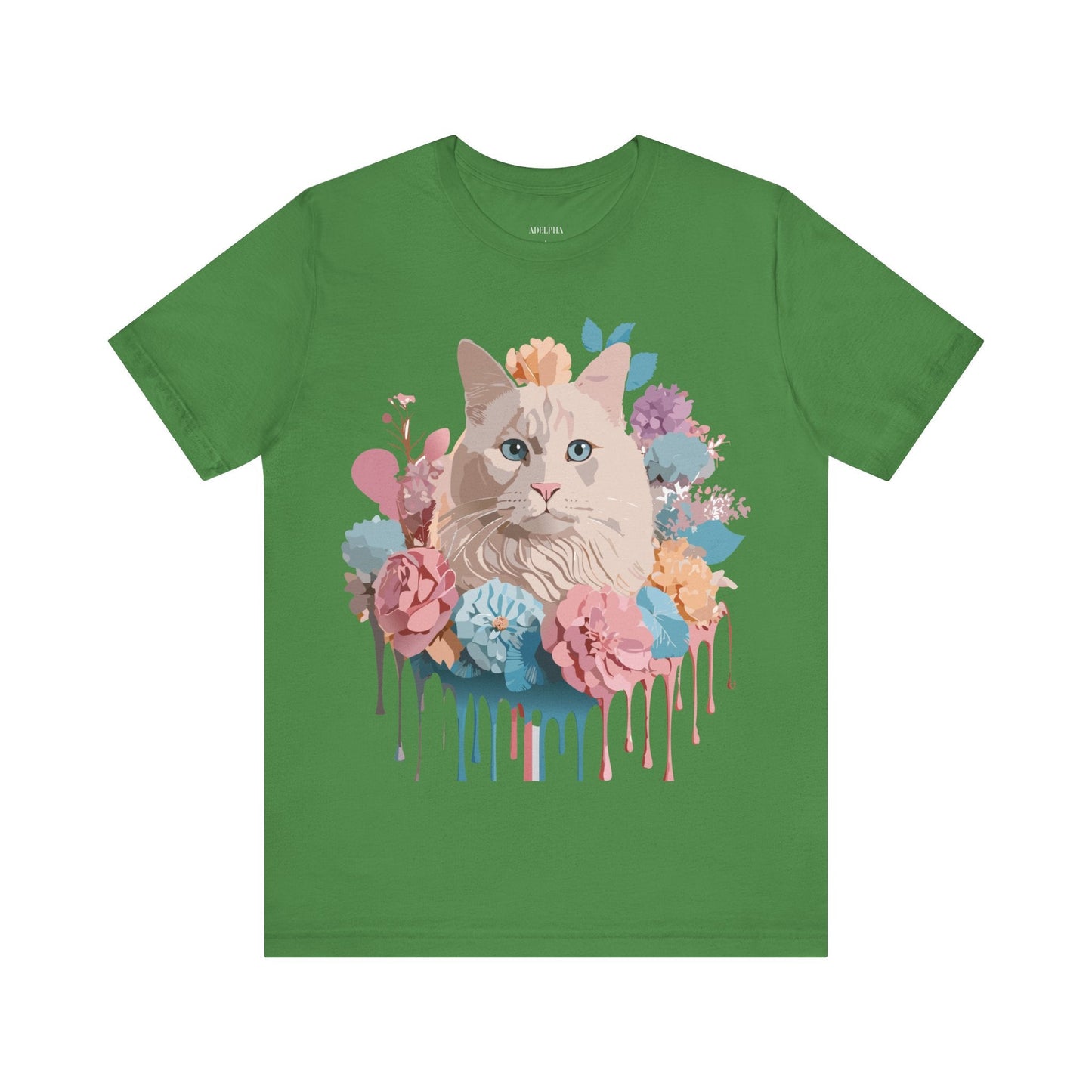 Cat Graphic Unisex 100 Cotton Vintage Design Tee 4