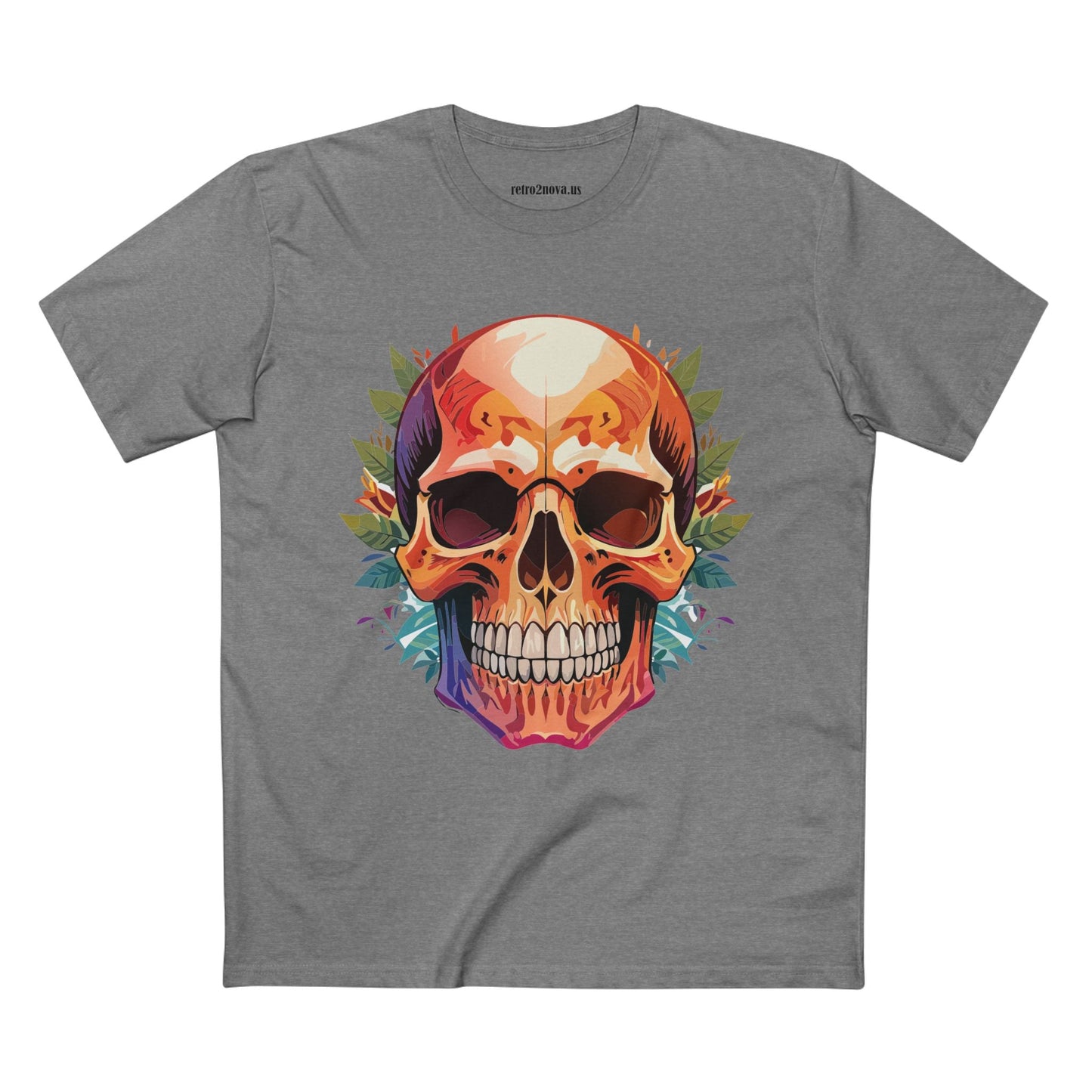 Skull Shirt And Skeleton Shirt Unisex Premium Cotton Tee Original Art Design Retro2Nova
