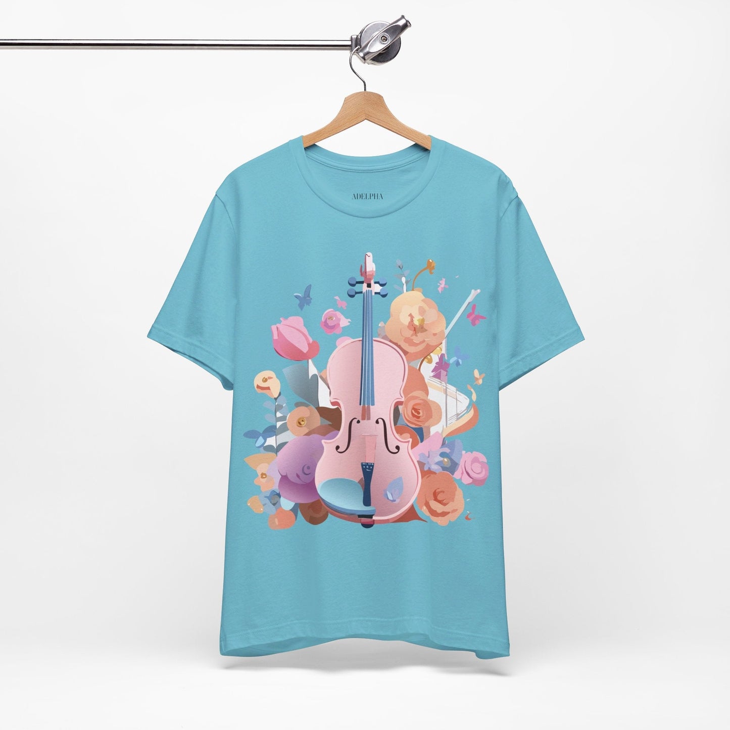 Adelpha Graphic Tee Unisex Short Sleeve Art Design Vintage Inspired Music T Shirt