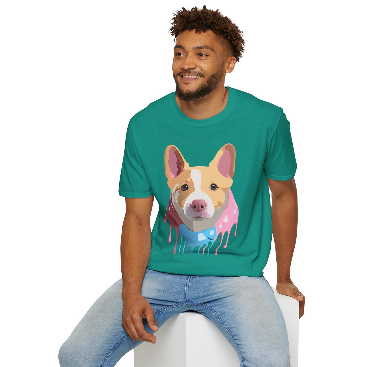 Dog Shirt Unisex Animal Print Tee Cotton T Shirt For Pet Lovers