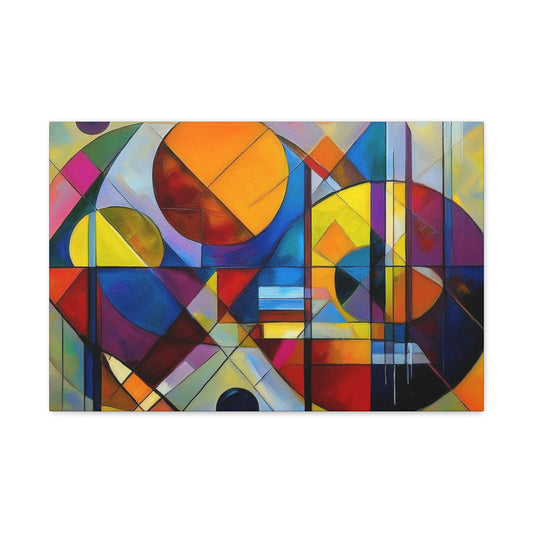 Abstract Oil Painting Print Canvas 24x16, 30x20, 36x24, 48x32, 60x40 Bright Latex Inks, Pine-Wood Inner Frame ABH-4