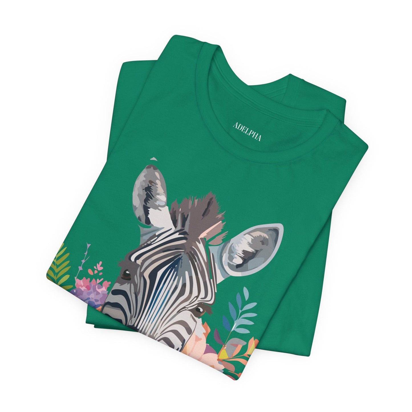 Zebra Graphic Unisex 100 Cotton Vintage Animal Art T-Shirt 1