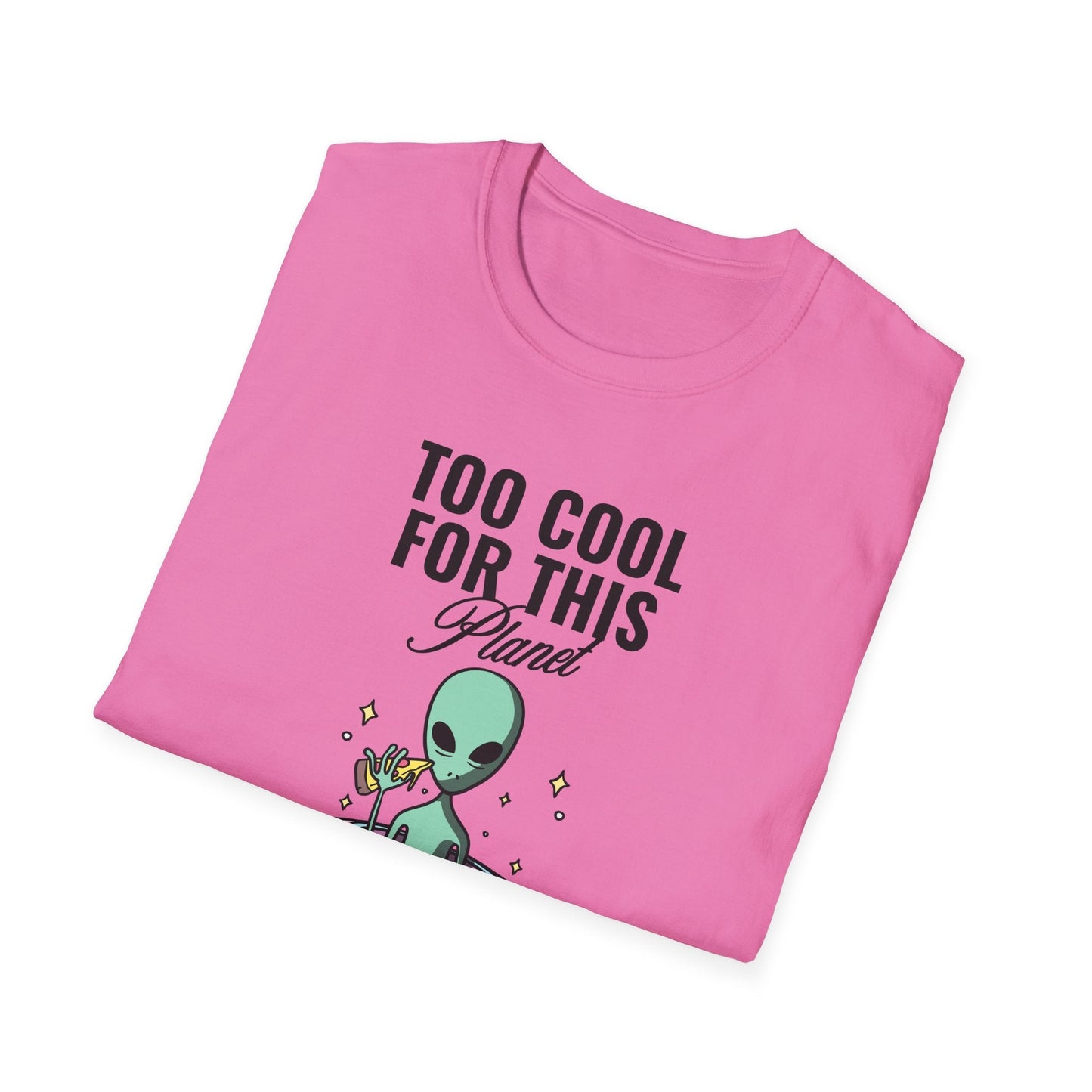 Alien UFO TShirt  Too Cool For This Planet Graphic Tee