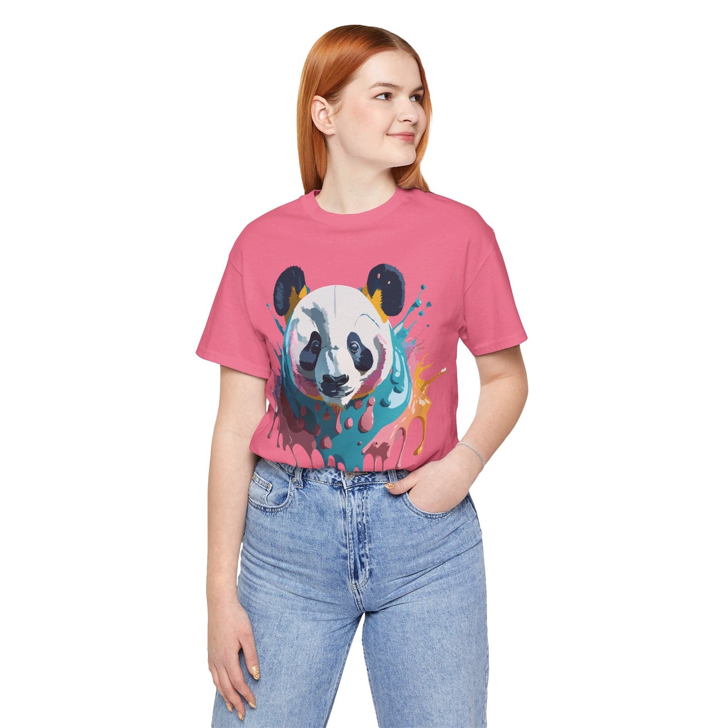 Panda Graphic T Shirt Unisex Jersey Short Sleeve Adelpha Vintage Inspired Art Tee Premium Quality