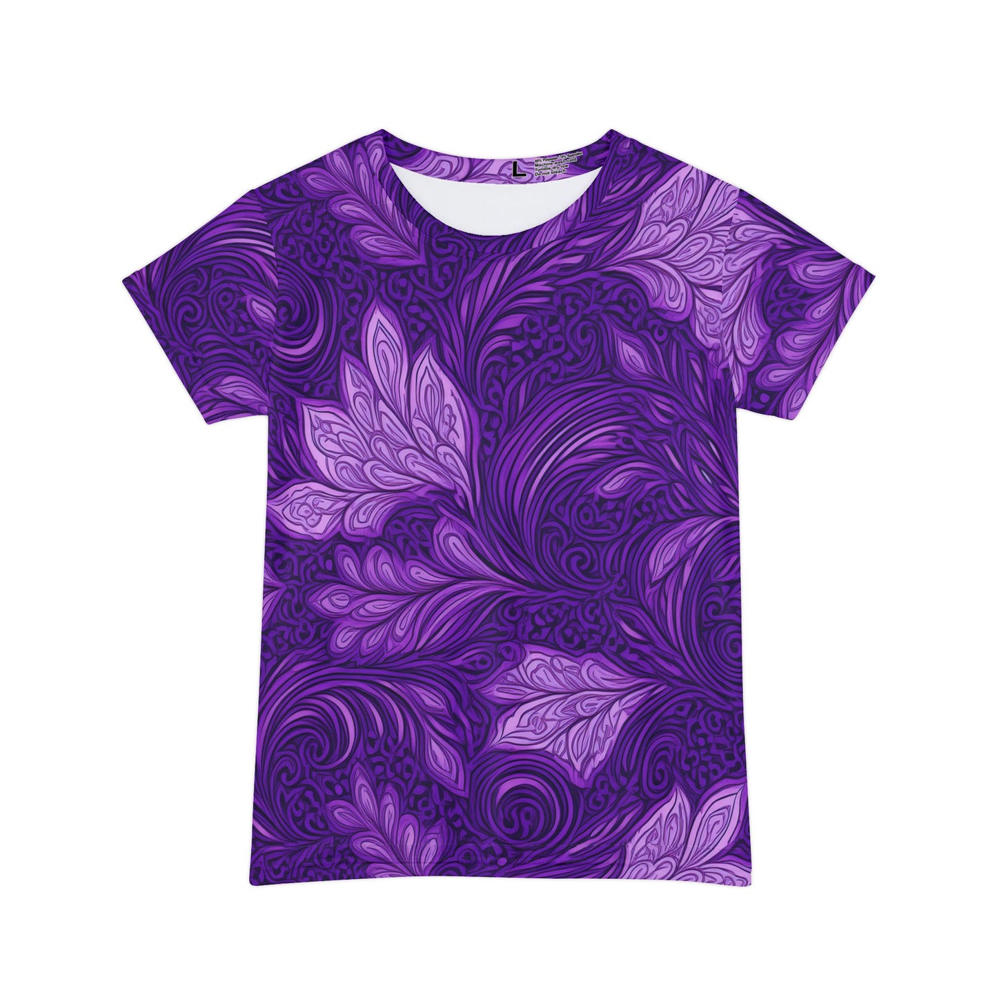 Women Poly Span T-Shirt with Floral Print