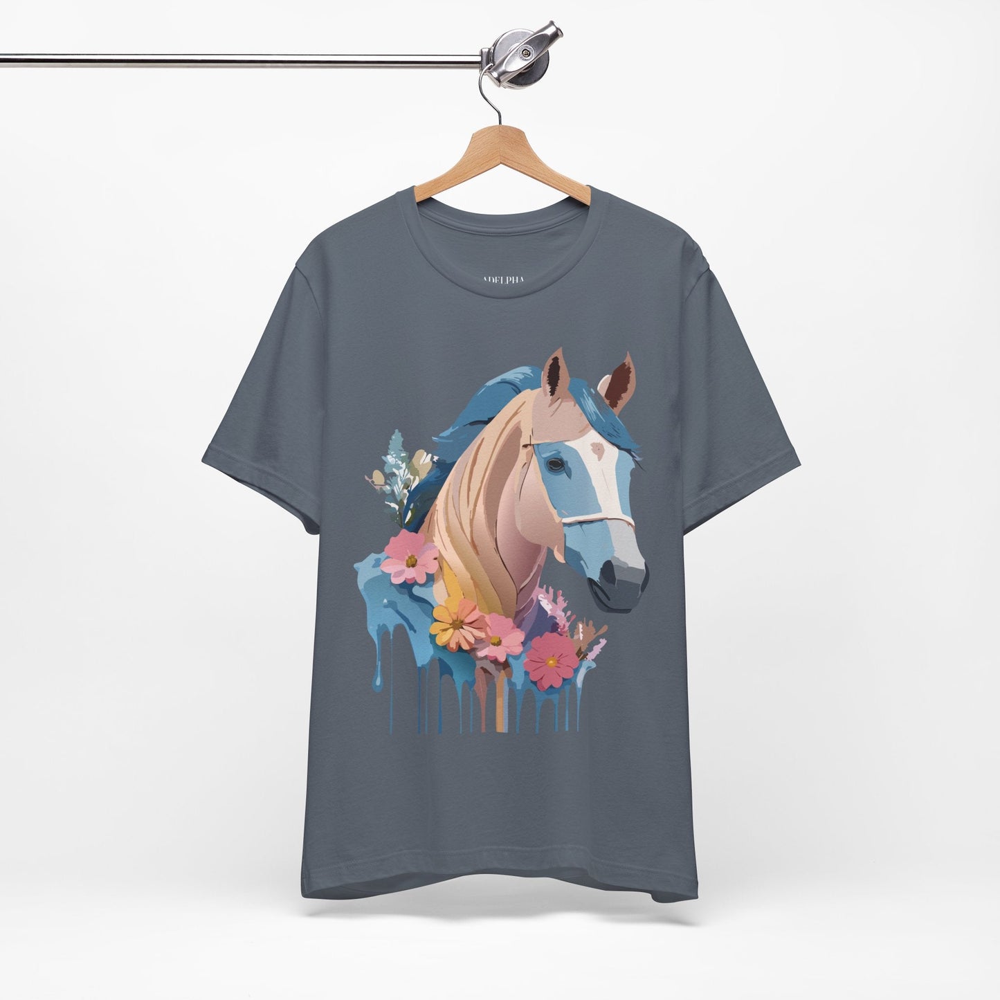 Horse Graphic Unisex 100 Cotton Vintage Animal Art T-Shirt 12