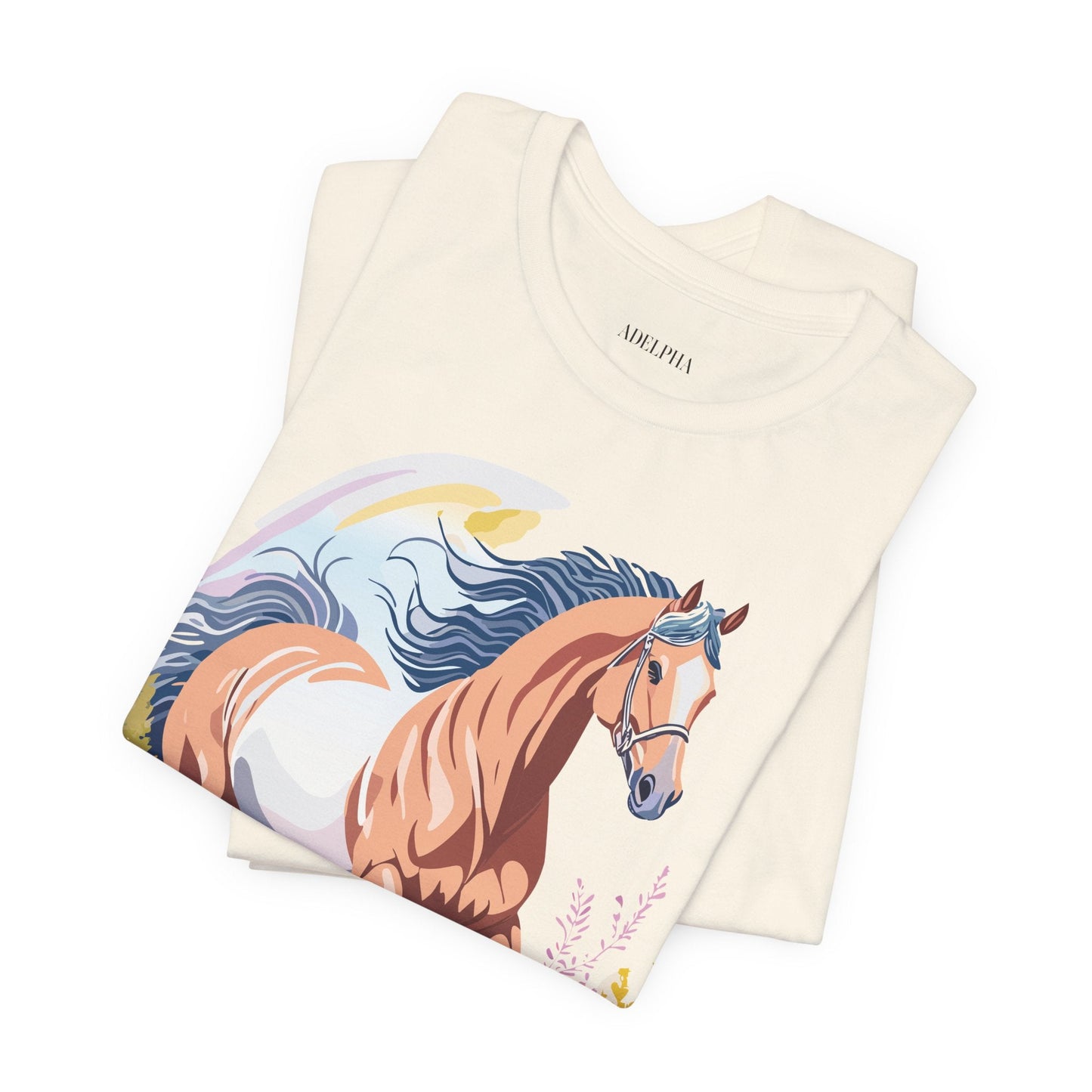 Horse Graphic Unisex 100 Cotton Vintage Animal Art T-Shirt 5