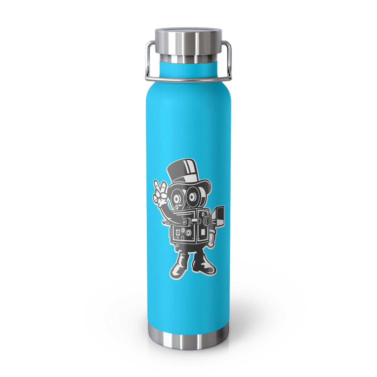 22oz Copper Insulated Water Bottle with Cartoon Design - CV16