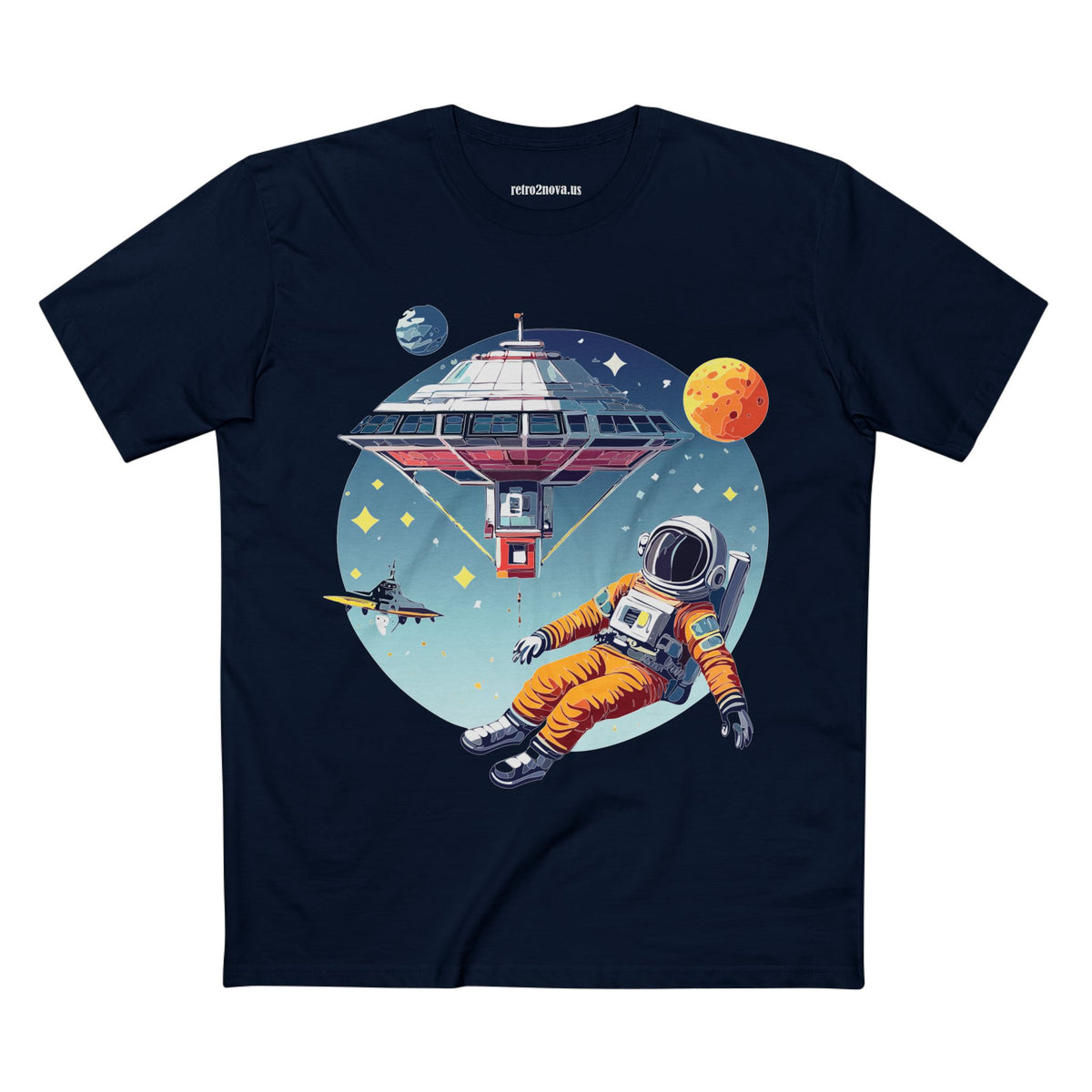 Cosmos Astronaut Graphic Tee Staple Unisex 100 Cotton Tee Shirt - CS-16