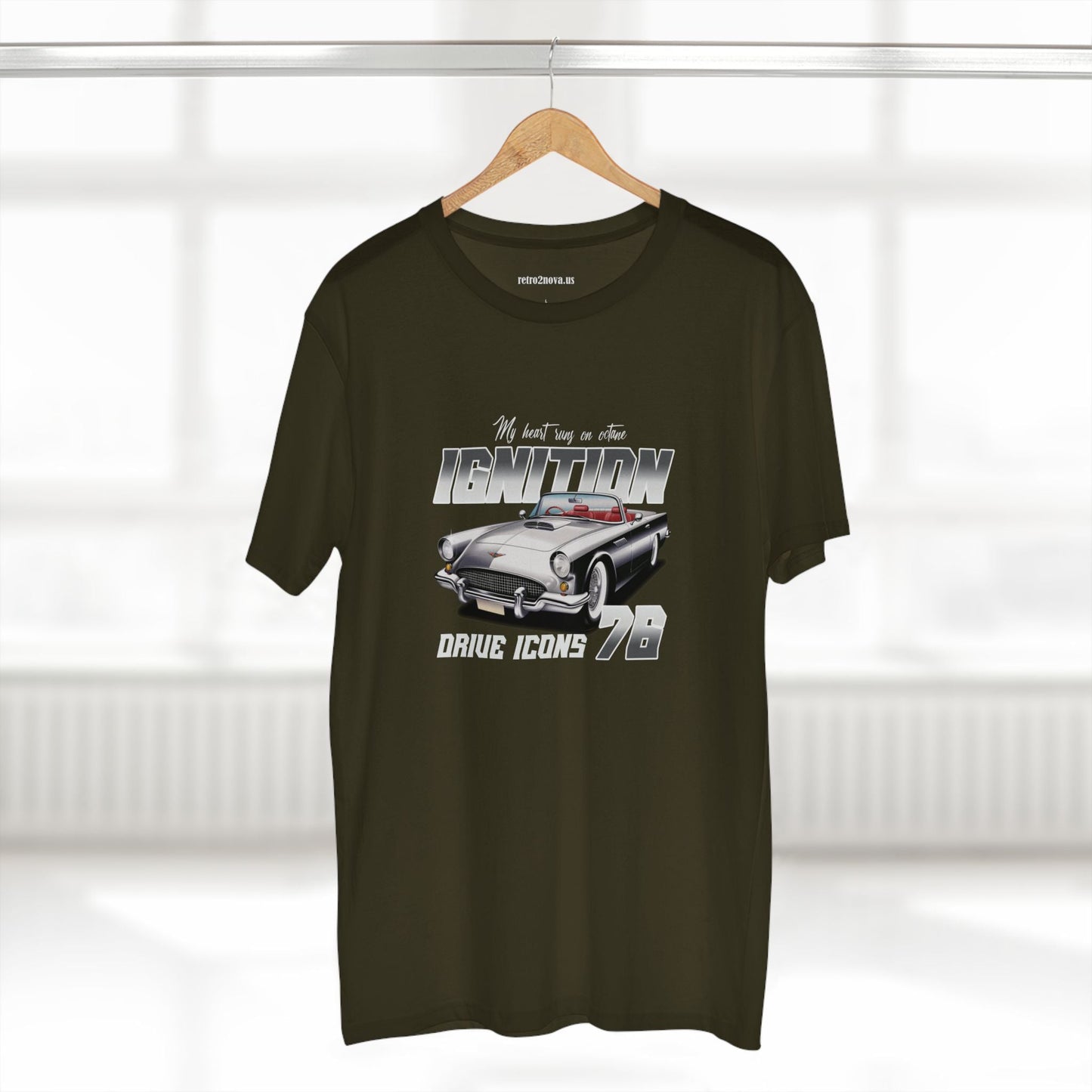 Retro Car Shirts Vintage Car Shirts RC11 Unisex Premium Cotton Tee With Original Art Design