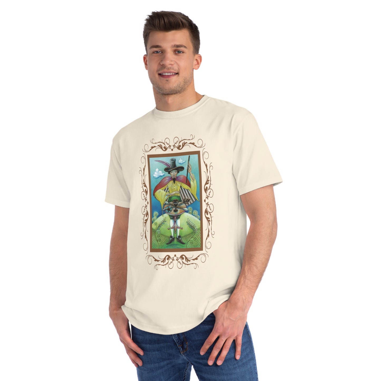 T-Shirt aus Bio-Baumwolle, Unisex, mit Tarotkarten