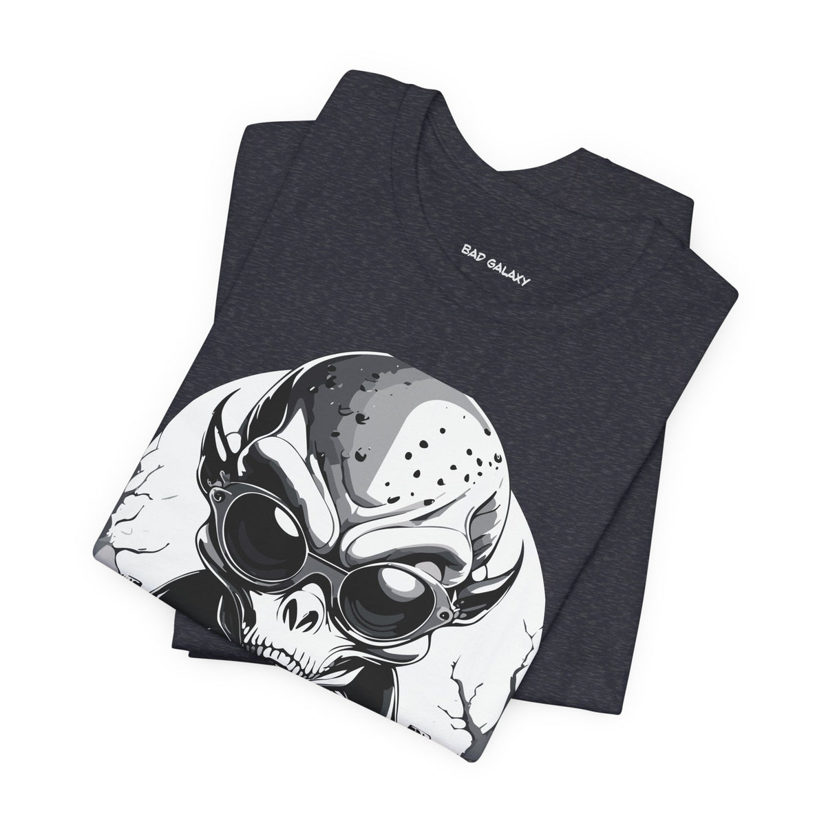 Alien Graphic Unisex Cotton Bella+Canvas Tee with Art Design b70