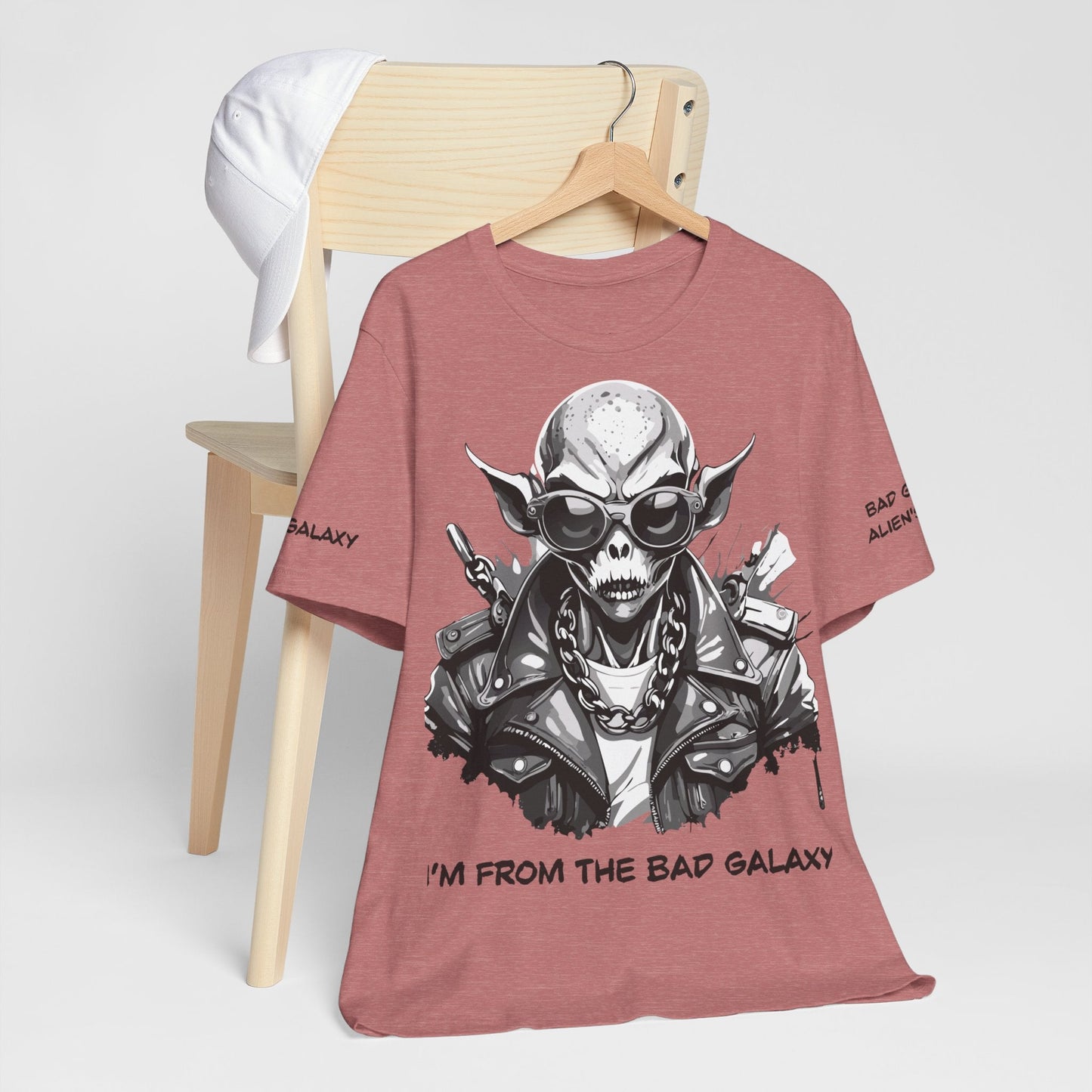 Alien Tee Shirt From Bad Galaxy Made To Order 100 Percent Cotton Eco Friendly Inks Free Shipping