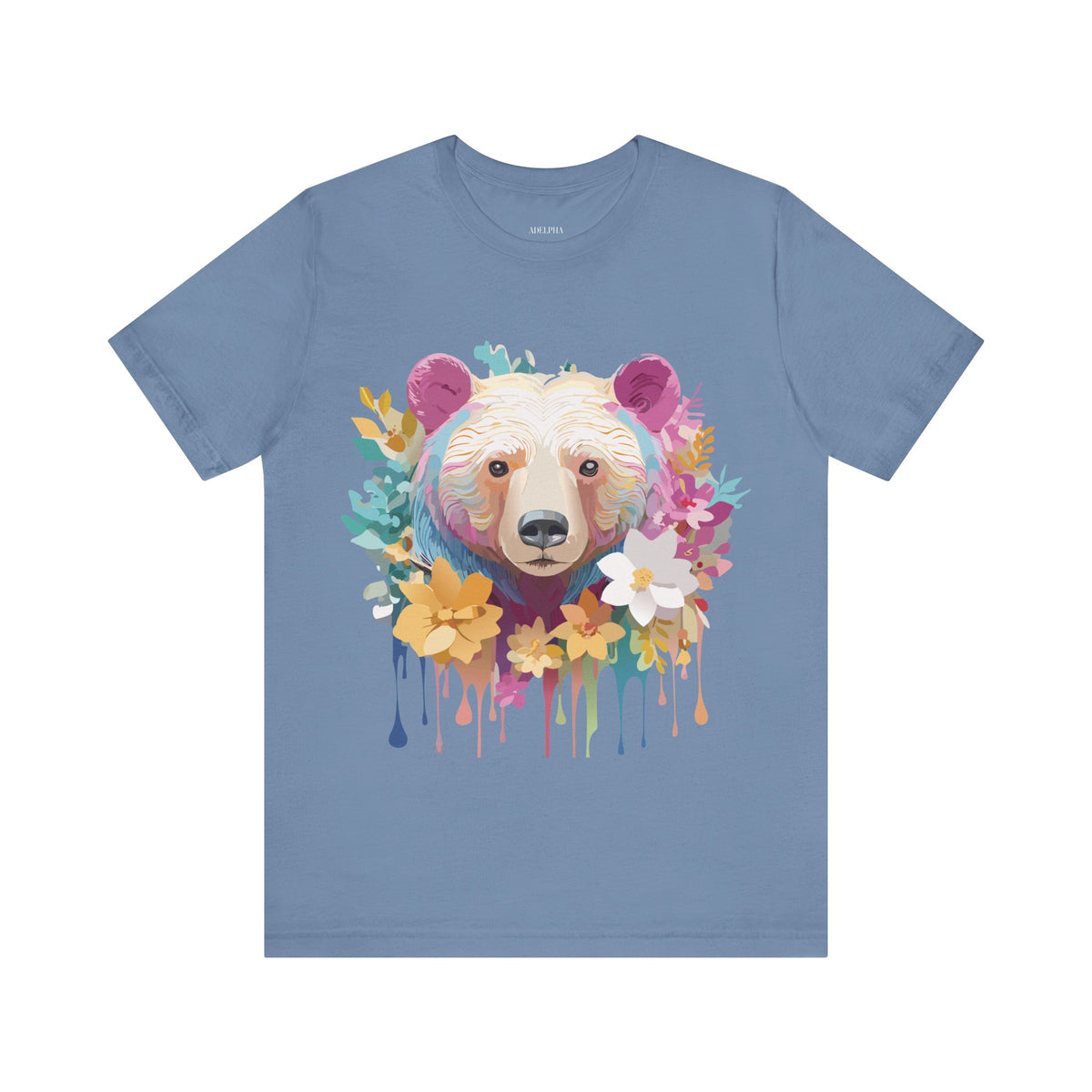Bear Graphic Design Tee Bella+Canvas Unisex 100 Cotton Tee Shirt a114