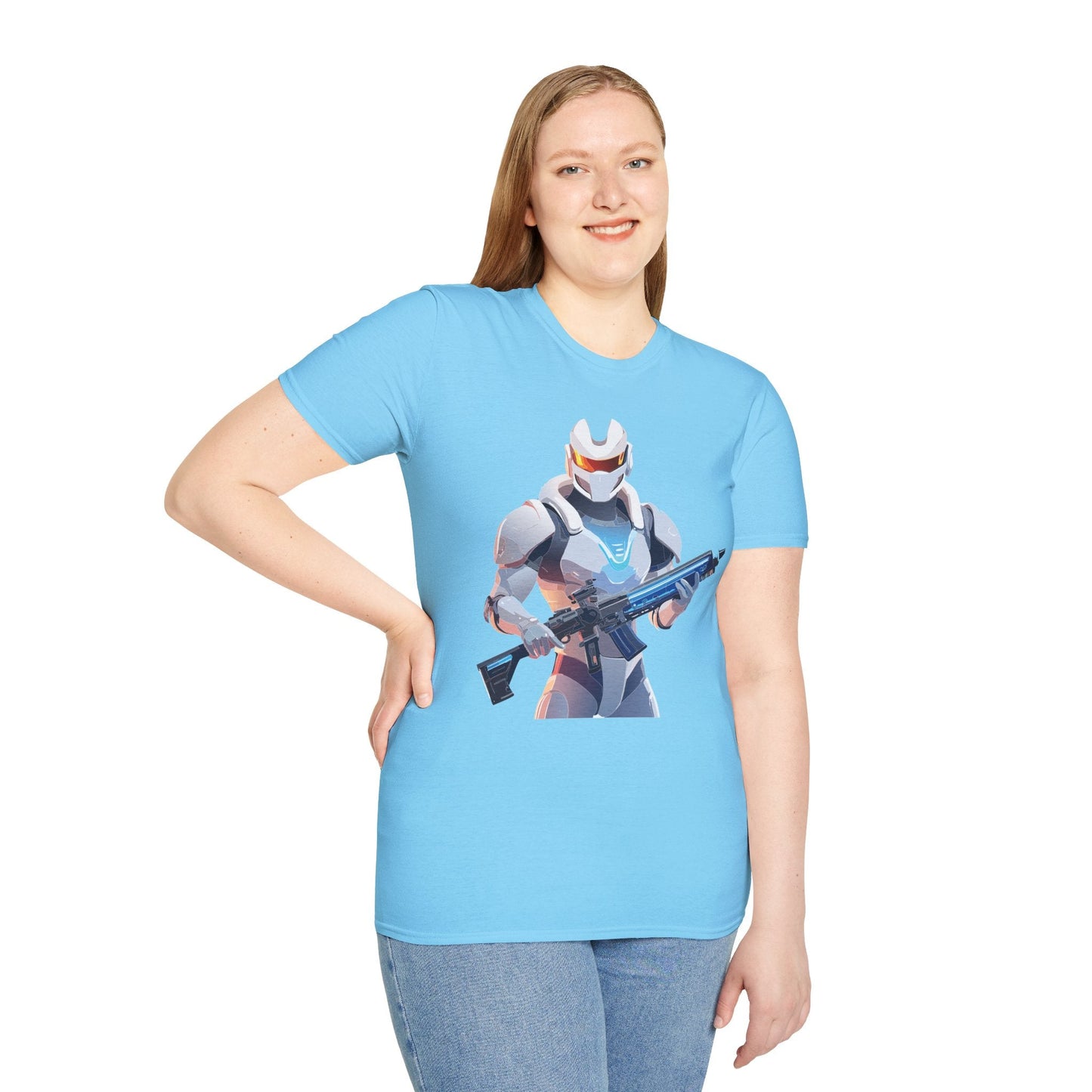 Robocop T Shirt Unisex Gildan Softstyle 64000 100 Percent Ring Spun Cotton Tee With Artwork