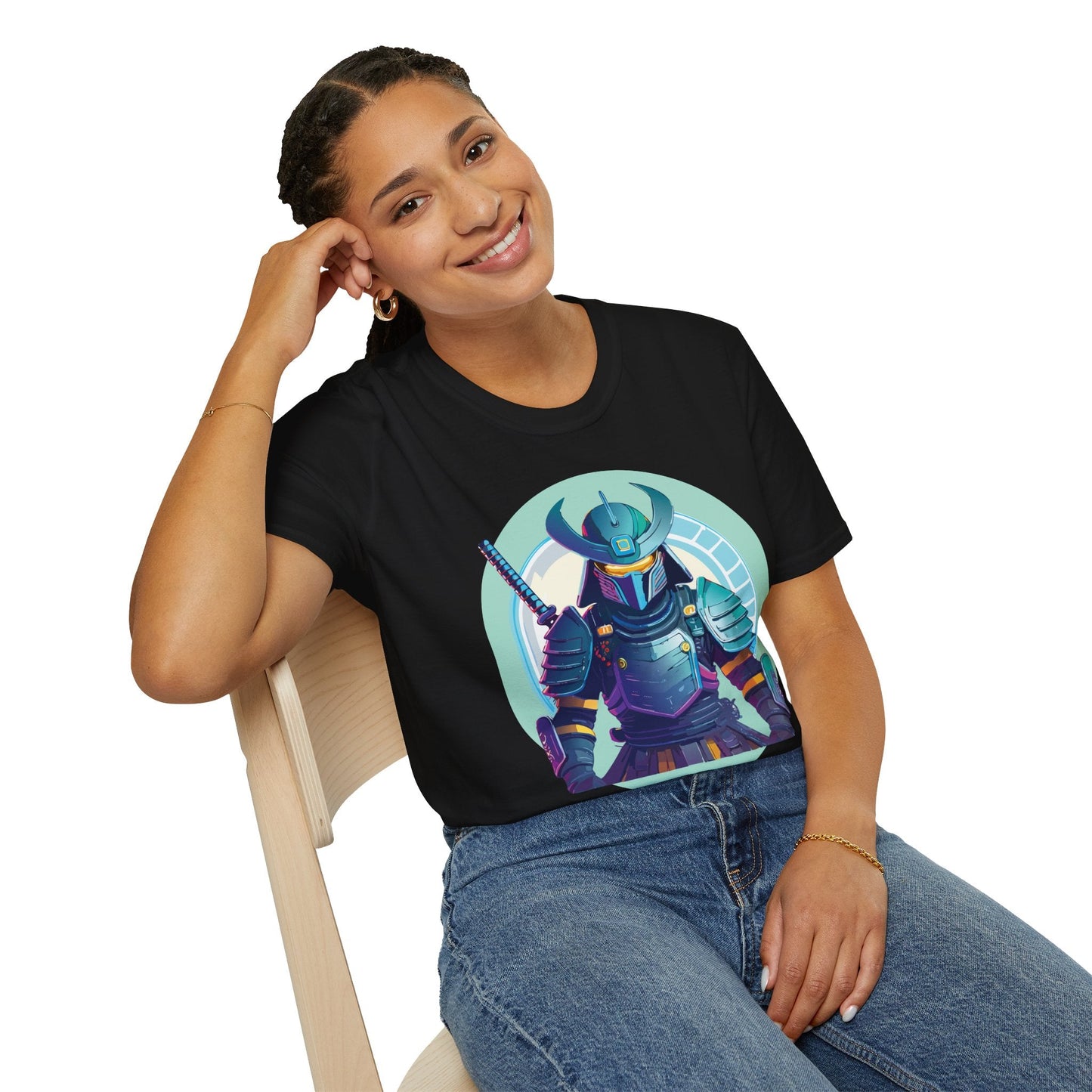 Samurai T Shirt Unisex Softstyle Tee Gildan 64000 Lightweight Ring Spun Cotton Everyday Comfort