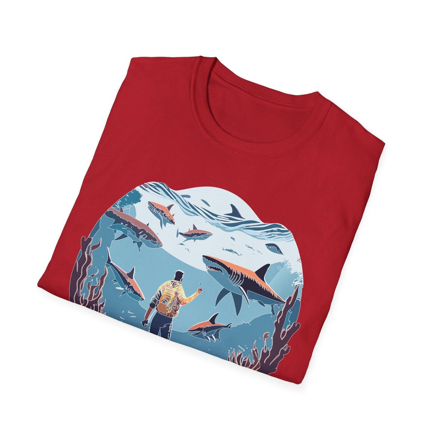 Ocean Graphic Unisex Softstyle Cotton Tee 2