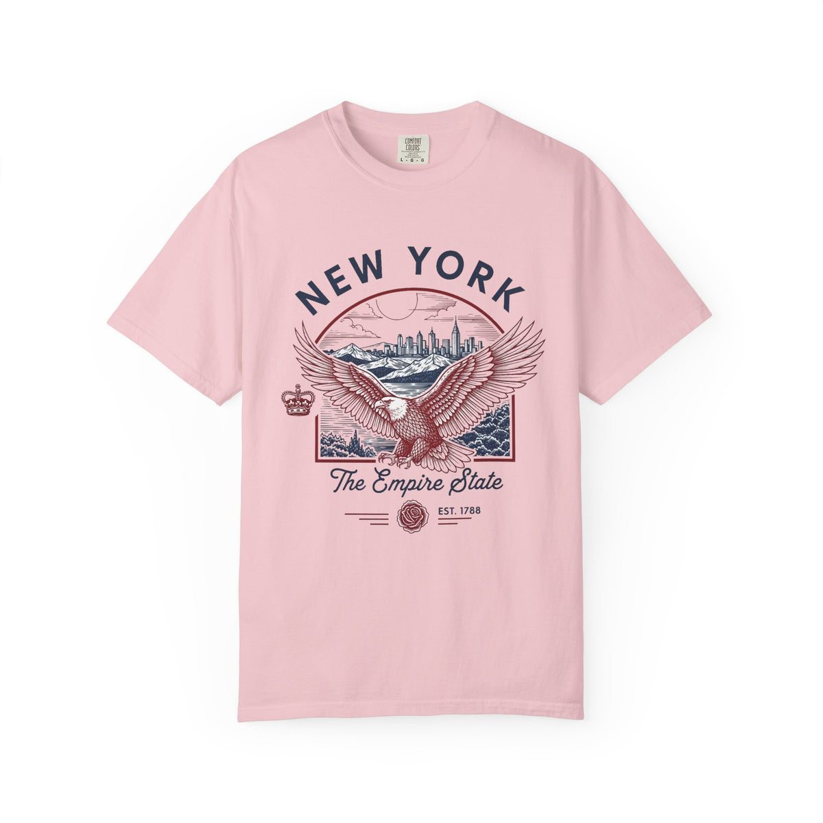 New York State Vintage Travel Tourist Graphic Gift Tee Unisex 100 Cotton Comfort Colors T-Shirt