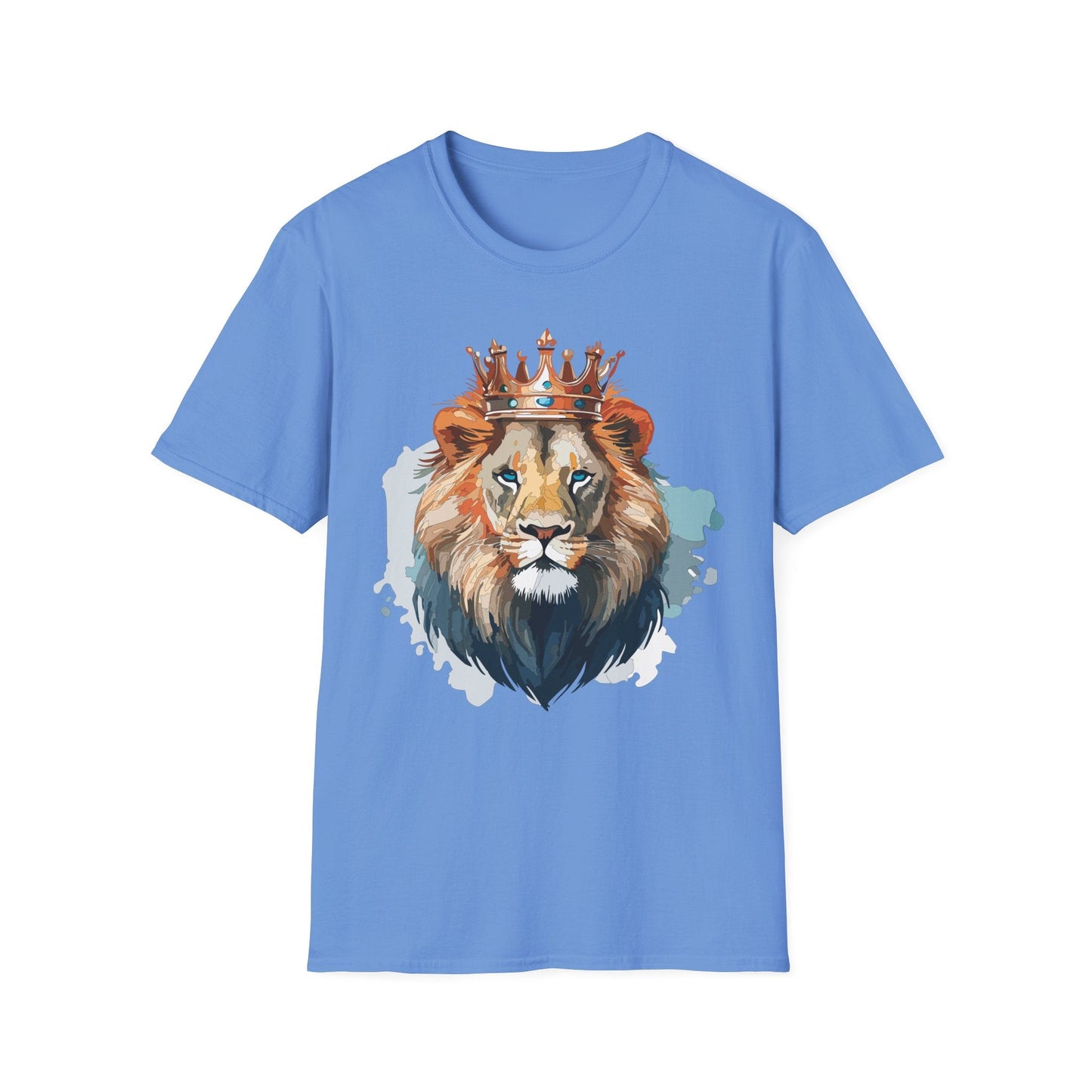 Lion Shirt Unisex Animal Tee Gildan Softstyle 64000 100 Percent Ring Spun Cotton