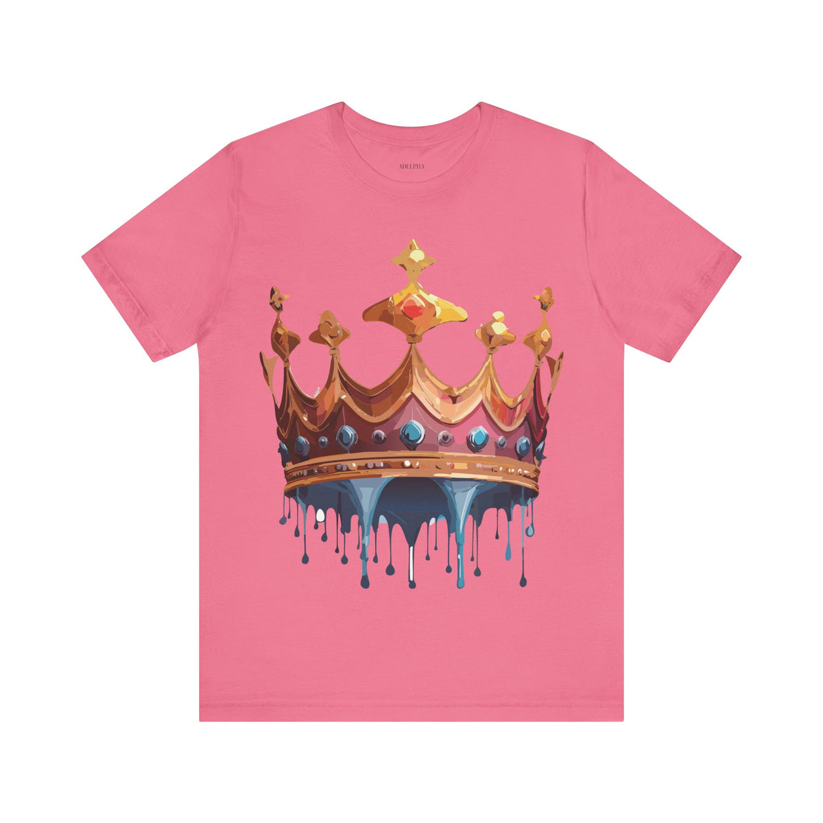 Crown Graphic Unisex Cotton Bella+Canvas Tee with Art Design m12