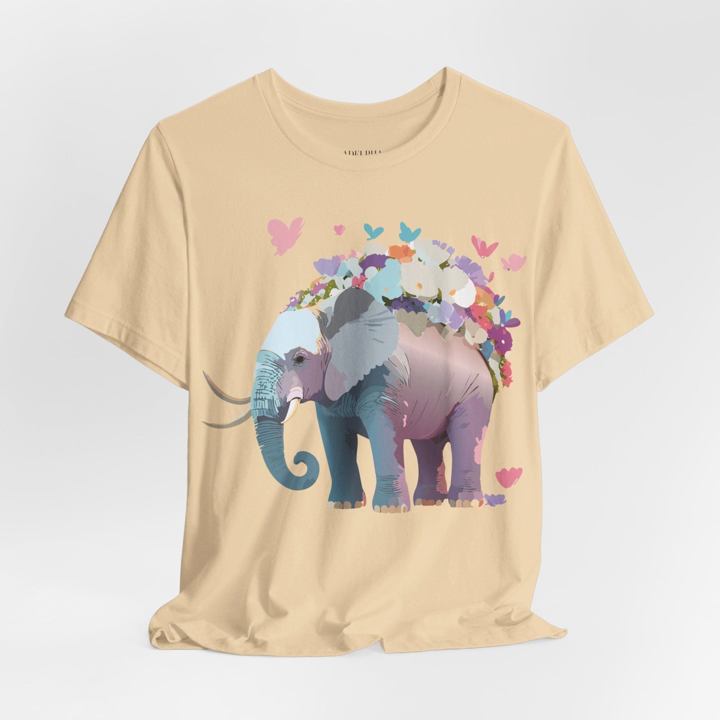 Elephant Graphic T Shirt Unisex Vintage Inspired Artwork By Adelpha Short Sleeve Tee