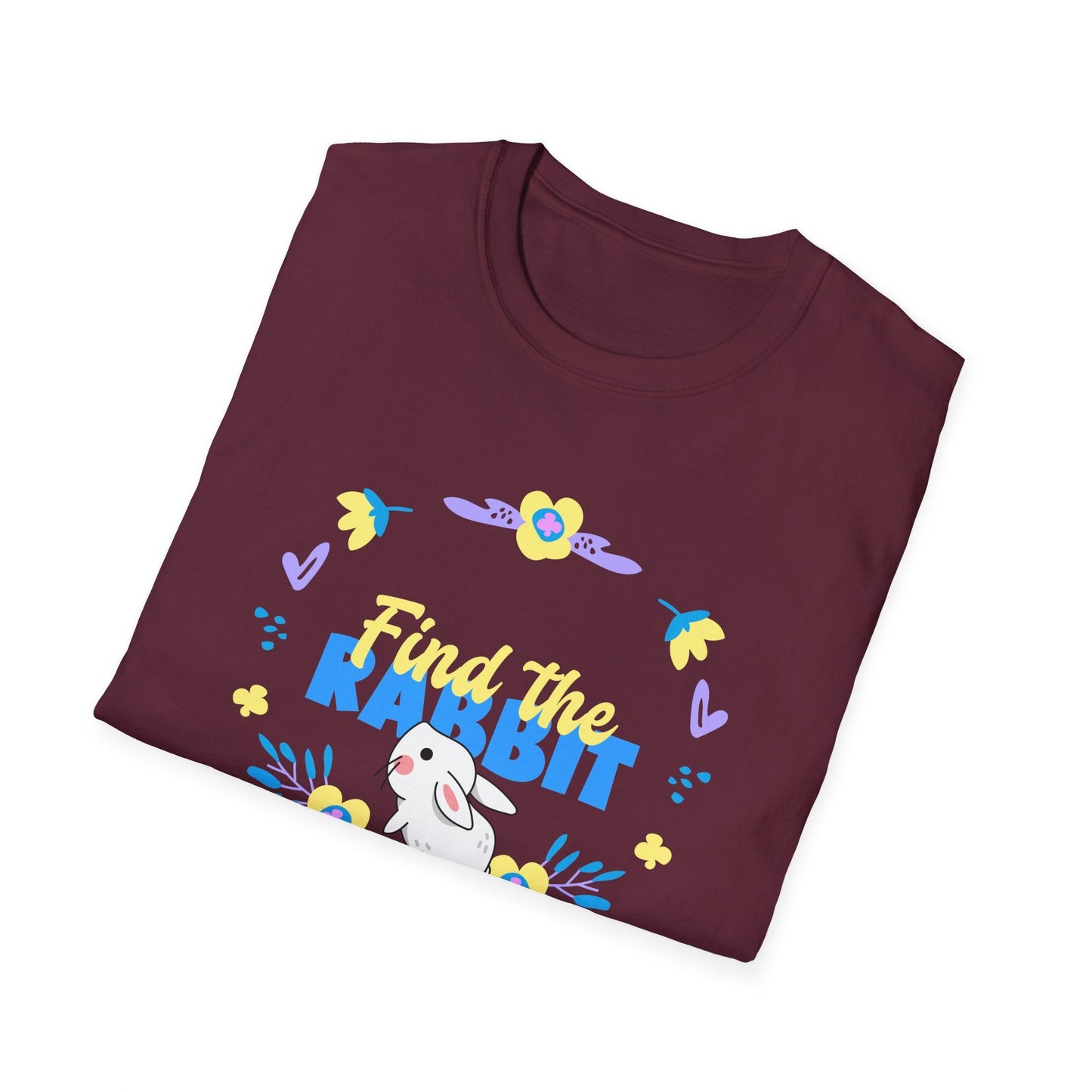 Easter Bunny T Shirt Unisex Gildan Softstyle 64000 Breathable Cotton Easter Design