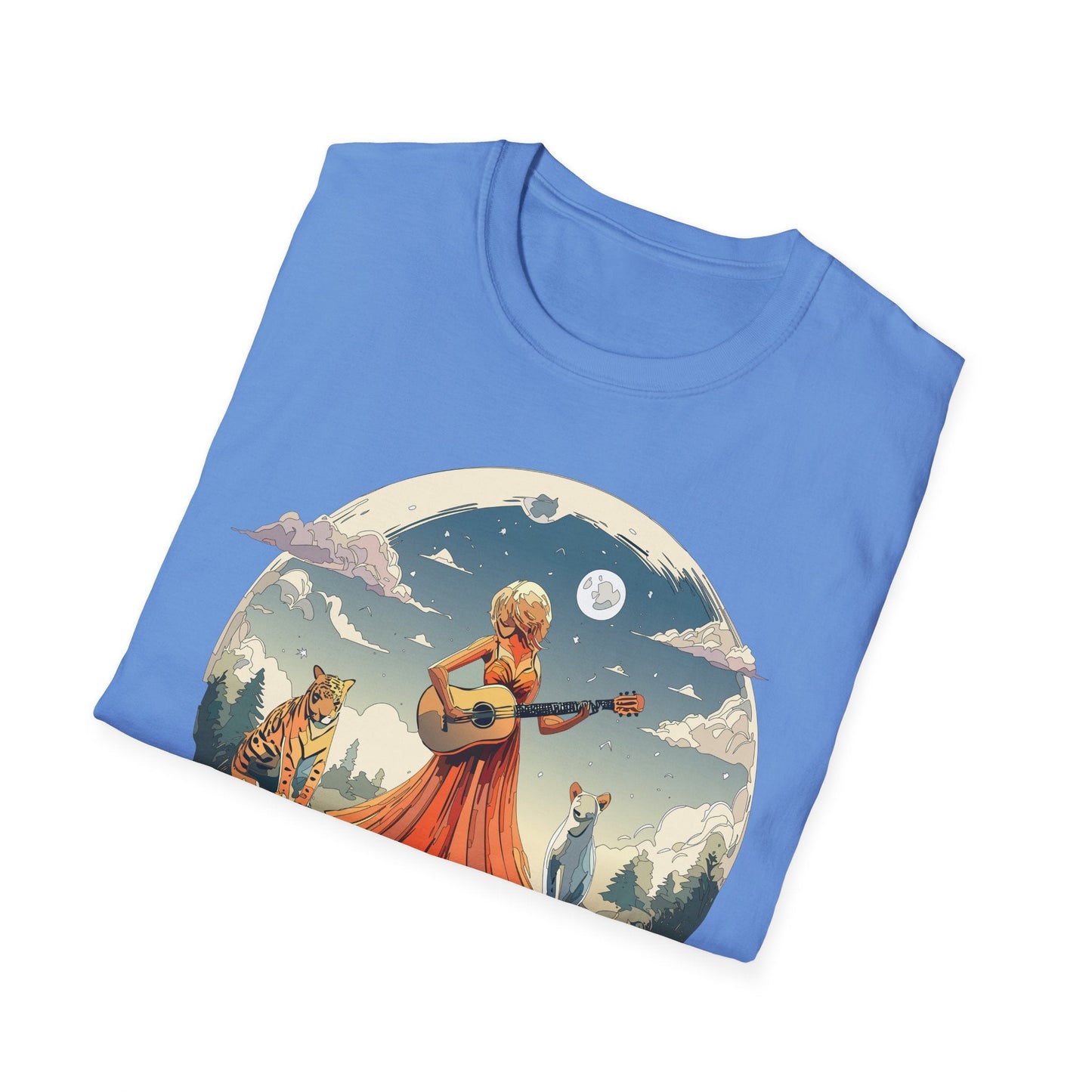 Womens Graphic T Shirt Art Design Tee Ladies Unisex Softstyle Cotton Tee Gildan 64000 Comfort