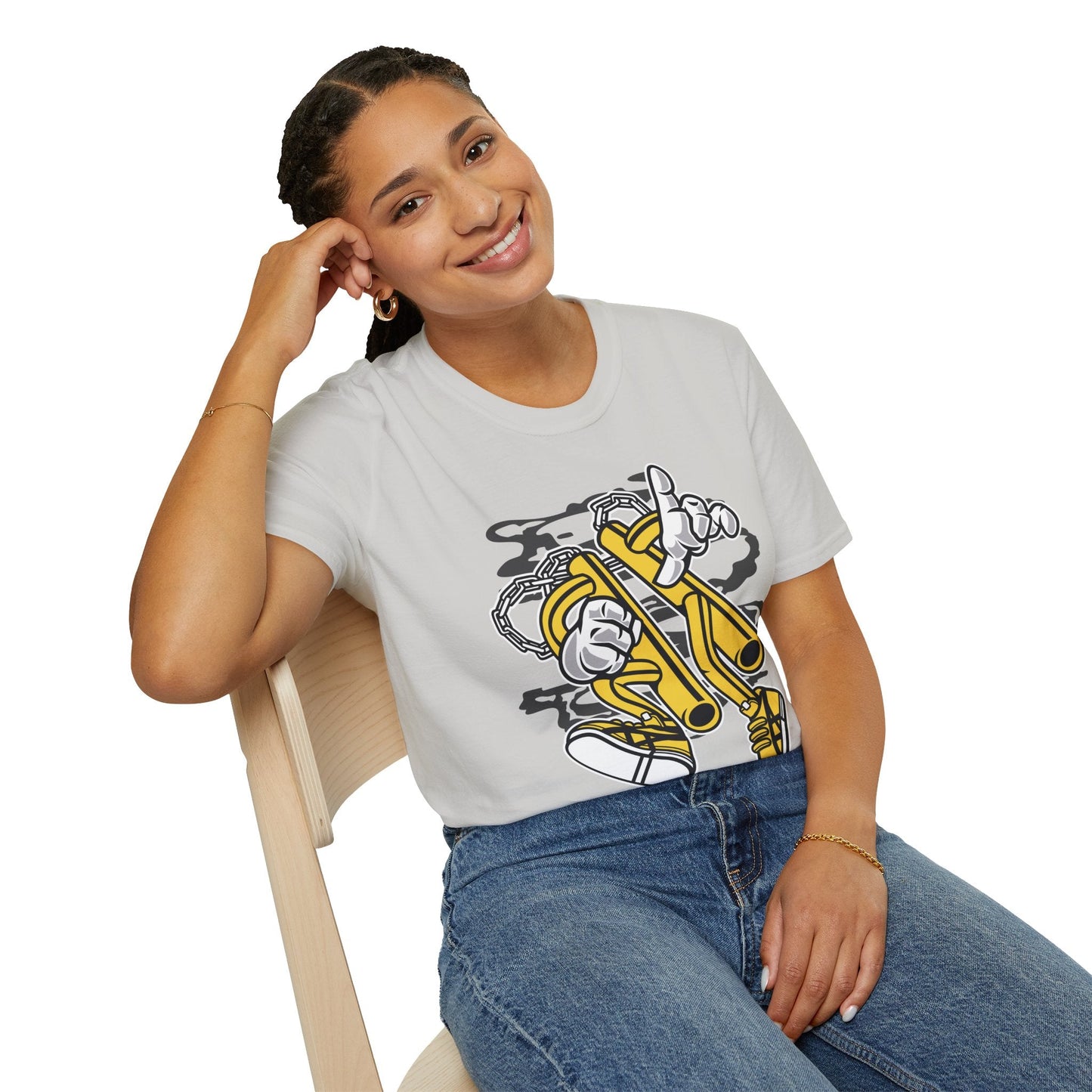 Cartoon T Shirt Animation T Shirt Funny Tee Unisex Softstyle 100 Percent Cotton 64000