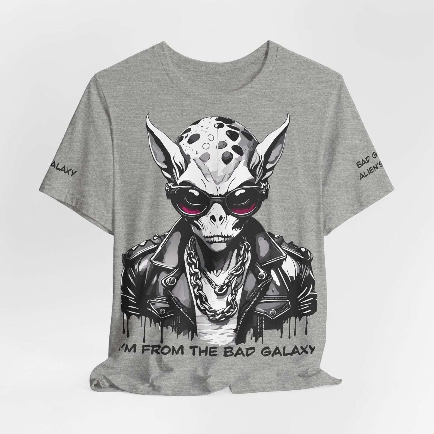 Alien Tee Shirt From Bad Galaxy 100 Cotton Made To Order With Eco Friendly Inks USA