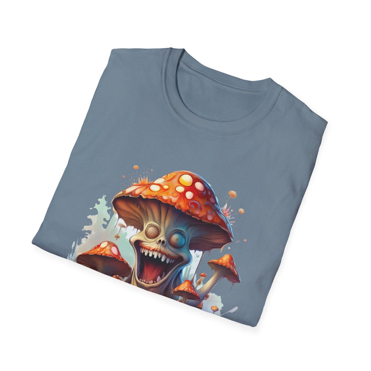 Mashroom Short Sleeve Tee Unisex Funny Mashroom Shirt With Fungus Graphic Gildan Softstyle 64000