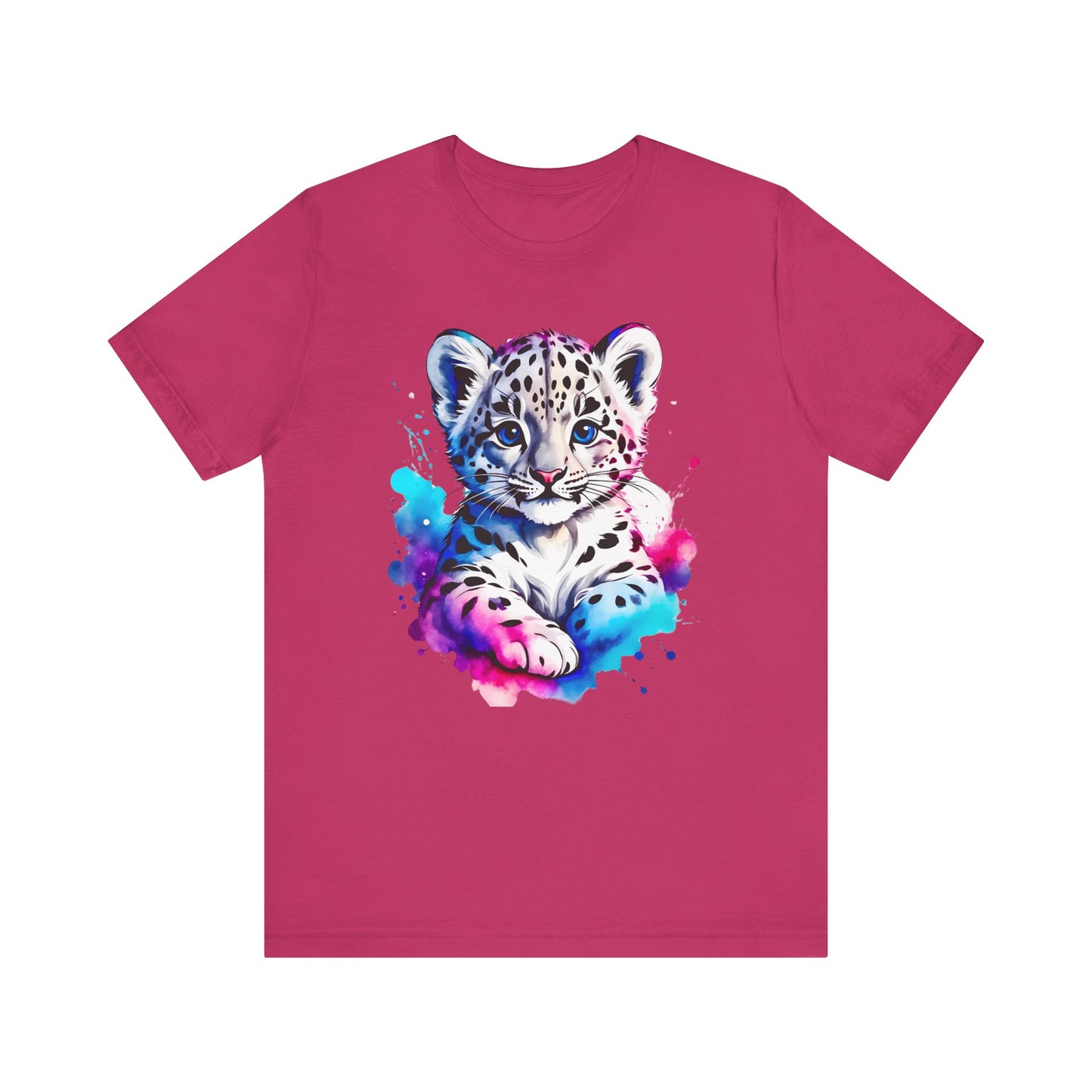 Baby Leopard Shirt, Cute Leopard Tee Shirt, Animal T-Shirt, Gepard Top, Animal Tees, Art Design T-Shirt, Graphic Tee