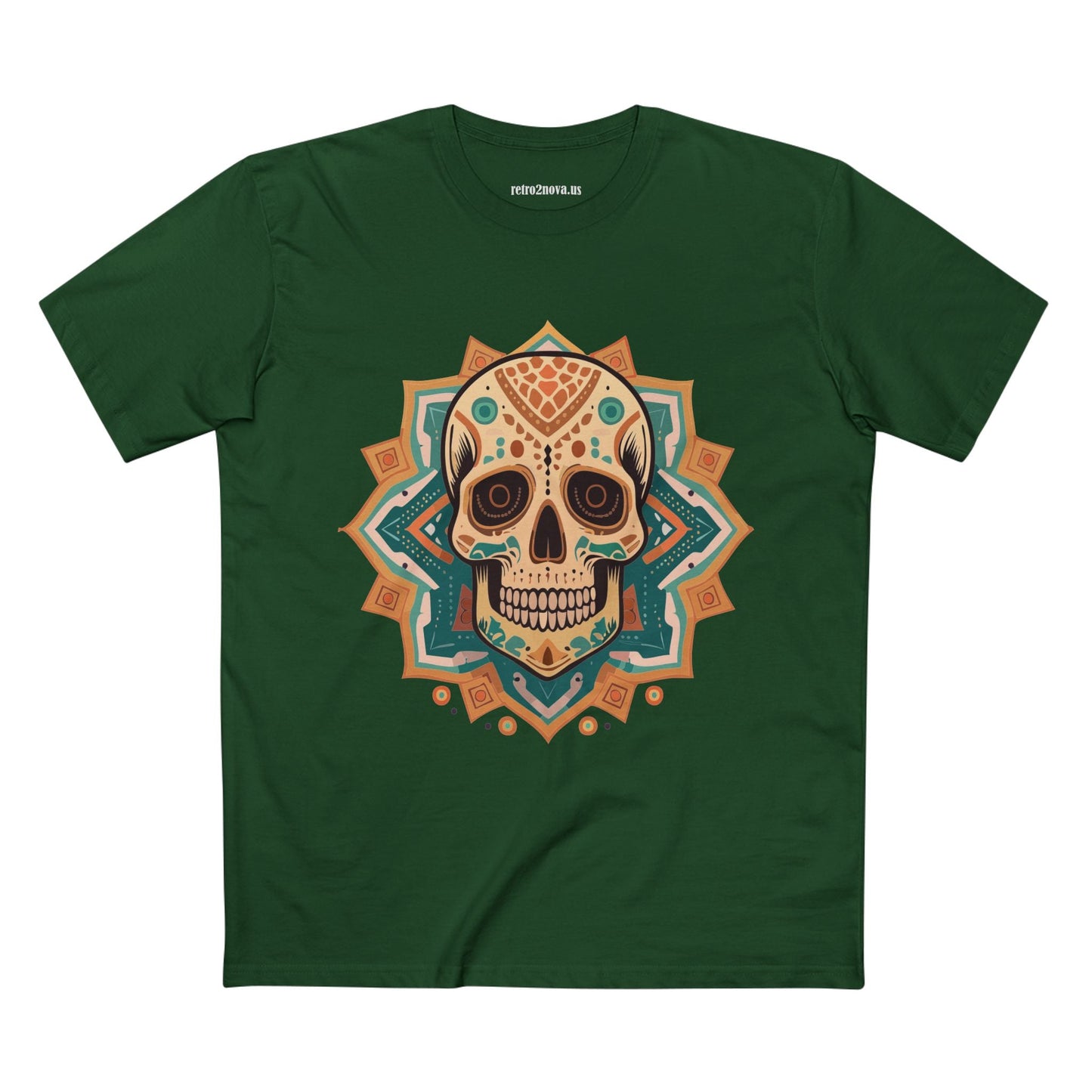 Skull Shirt Unisex Skeleton Tee Premium Cotton With Original Art Design From Retro2Nova Collection
